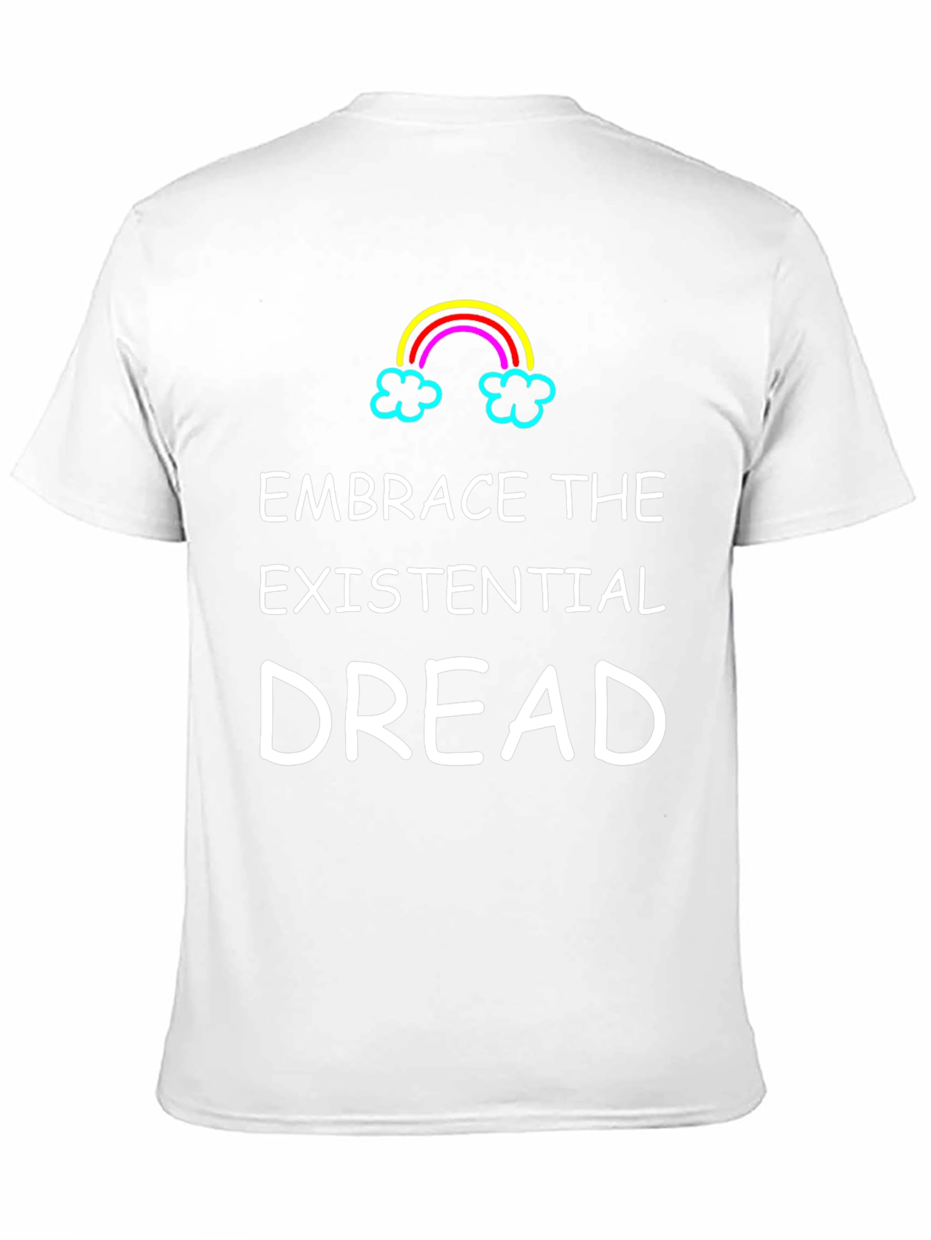 Embrace Existential Dread Black Graphic T-Shirt