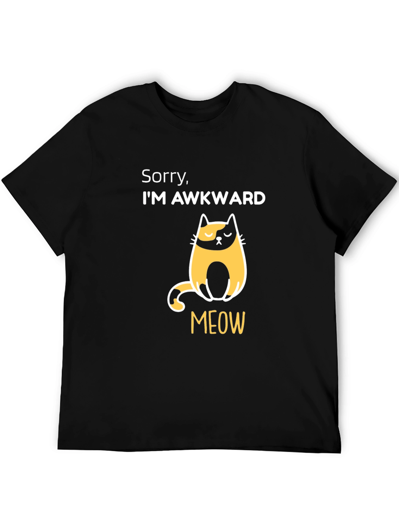 Awkward Cat T-Shirt - Funny Graphic Tee