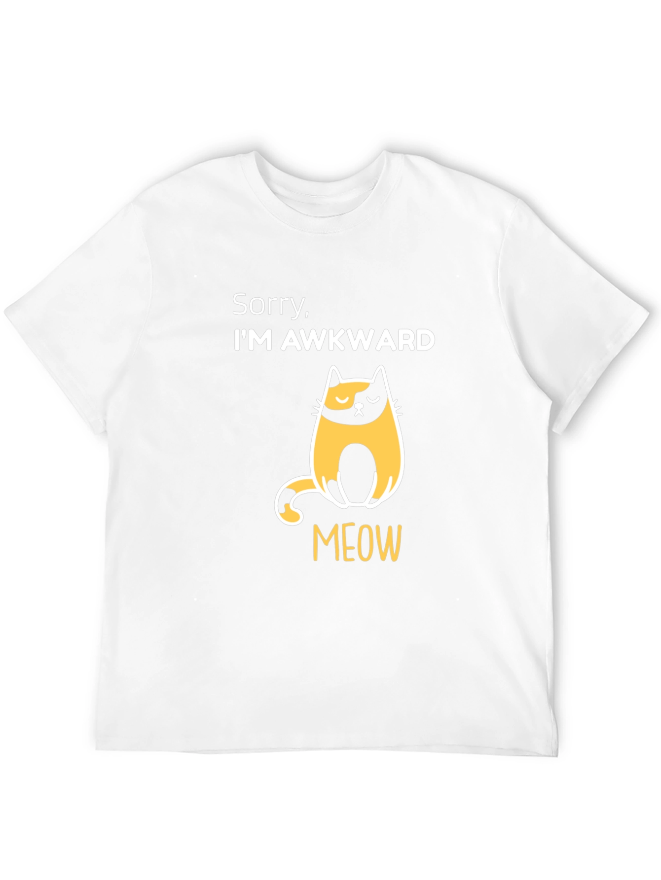 Awkward Cat T-Shirt - Funny Graphic Tee