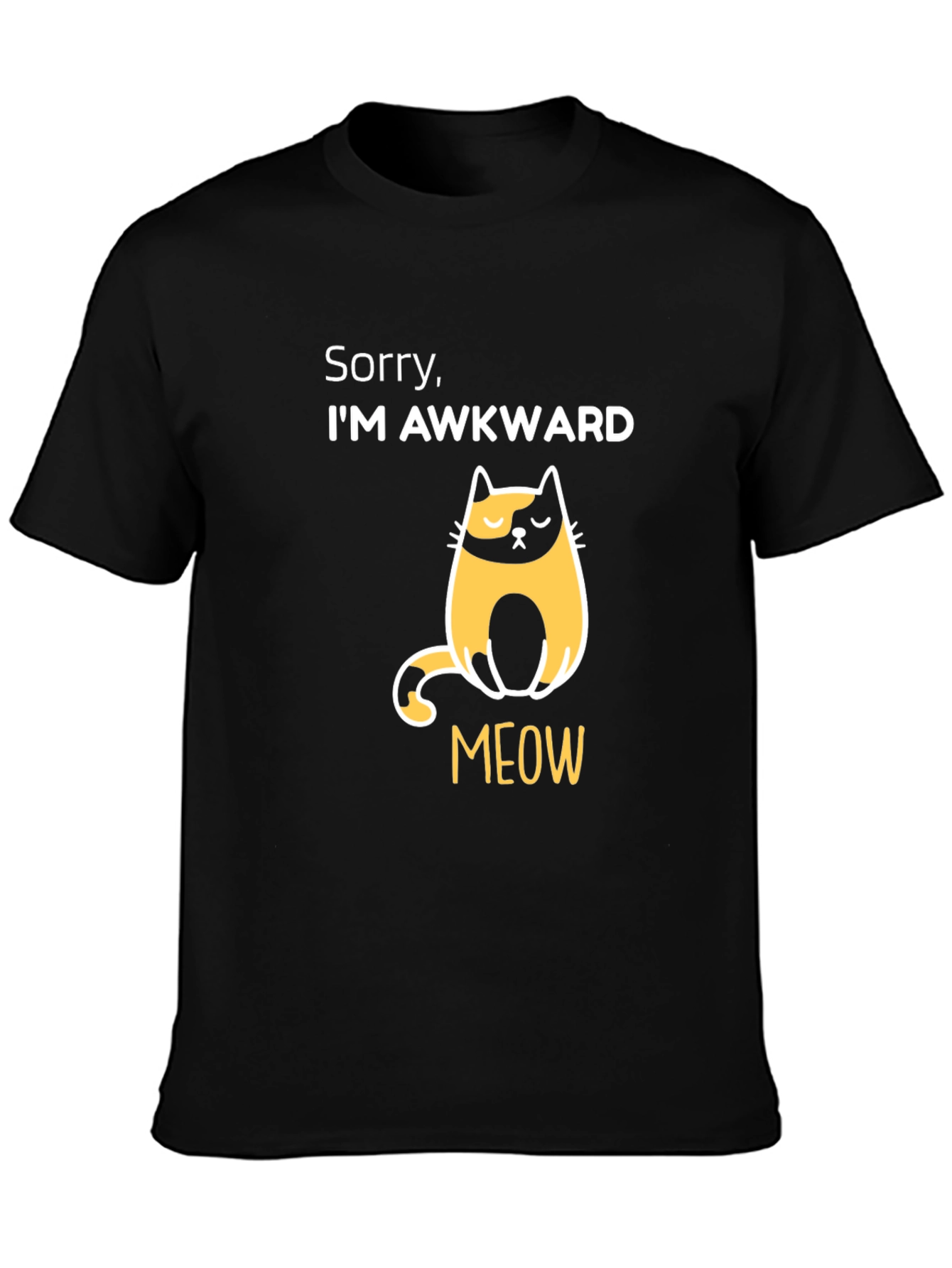 Awkward Cat T-Shirt - Funny Graphic Tee