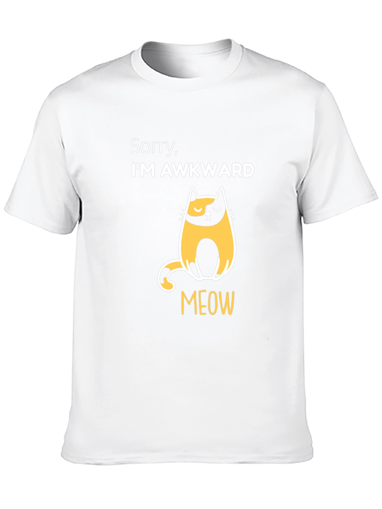 Awkward Cat T-Shirt - Funny Graphic Tee