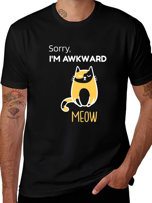 Awkward Cat T-Shirt - Funny Graphic Tee