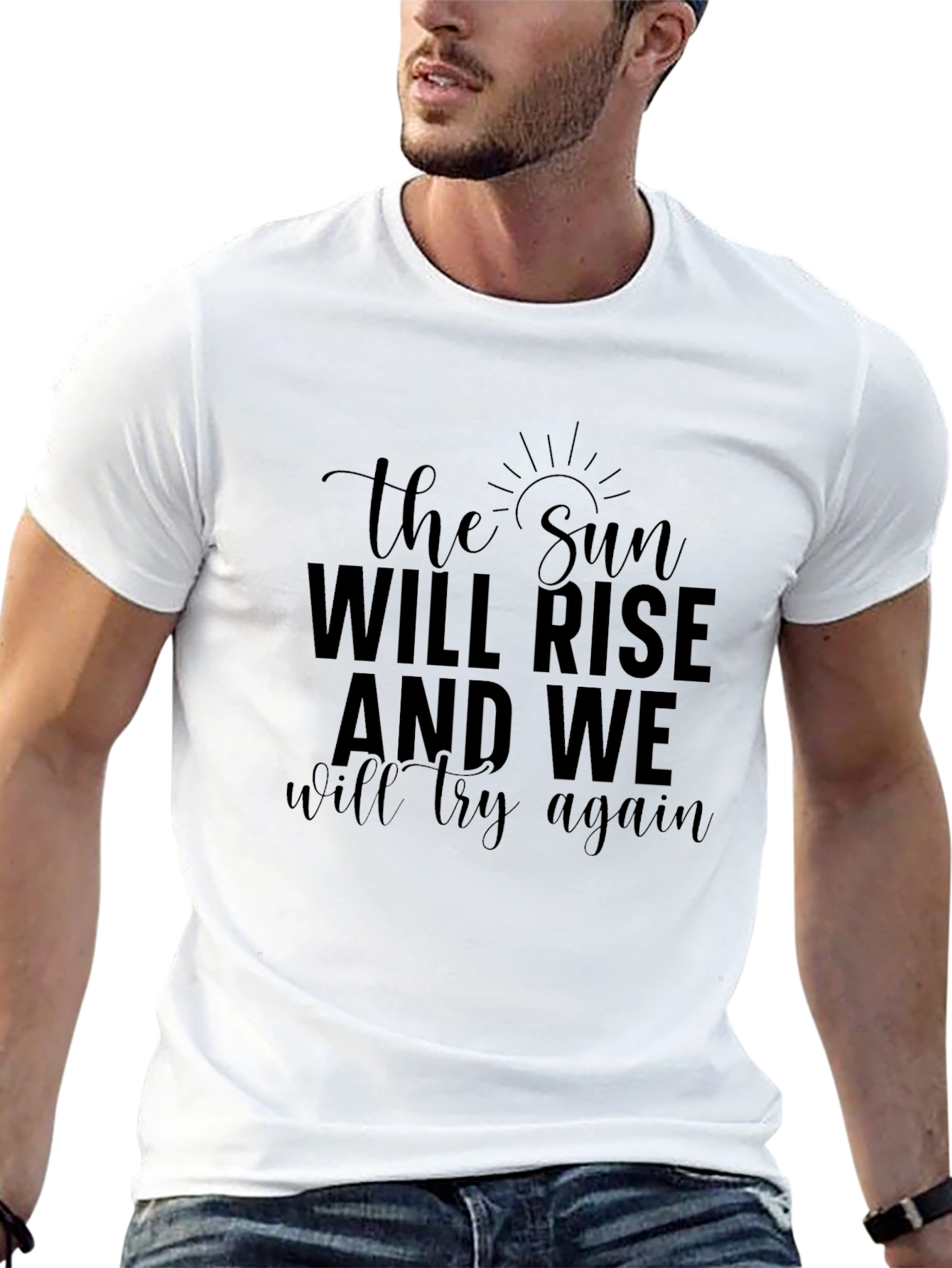 Inspirational Sun Will Rise Graphic T-Shirt
