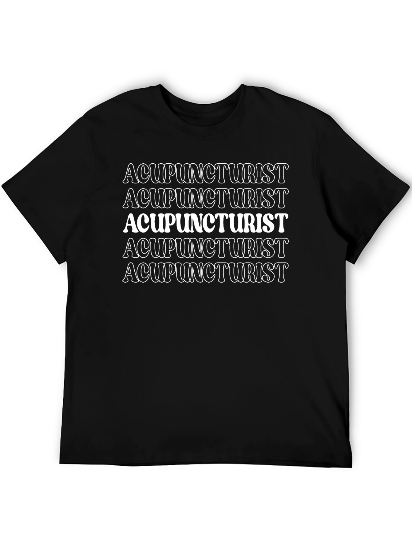 Acupuncturist Graphic Tee - Comfortable Black T-Shirt