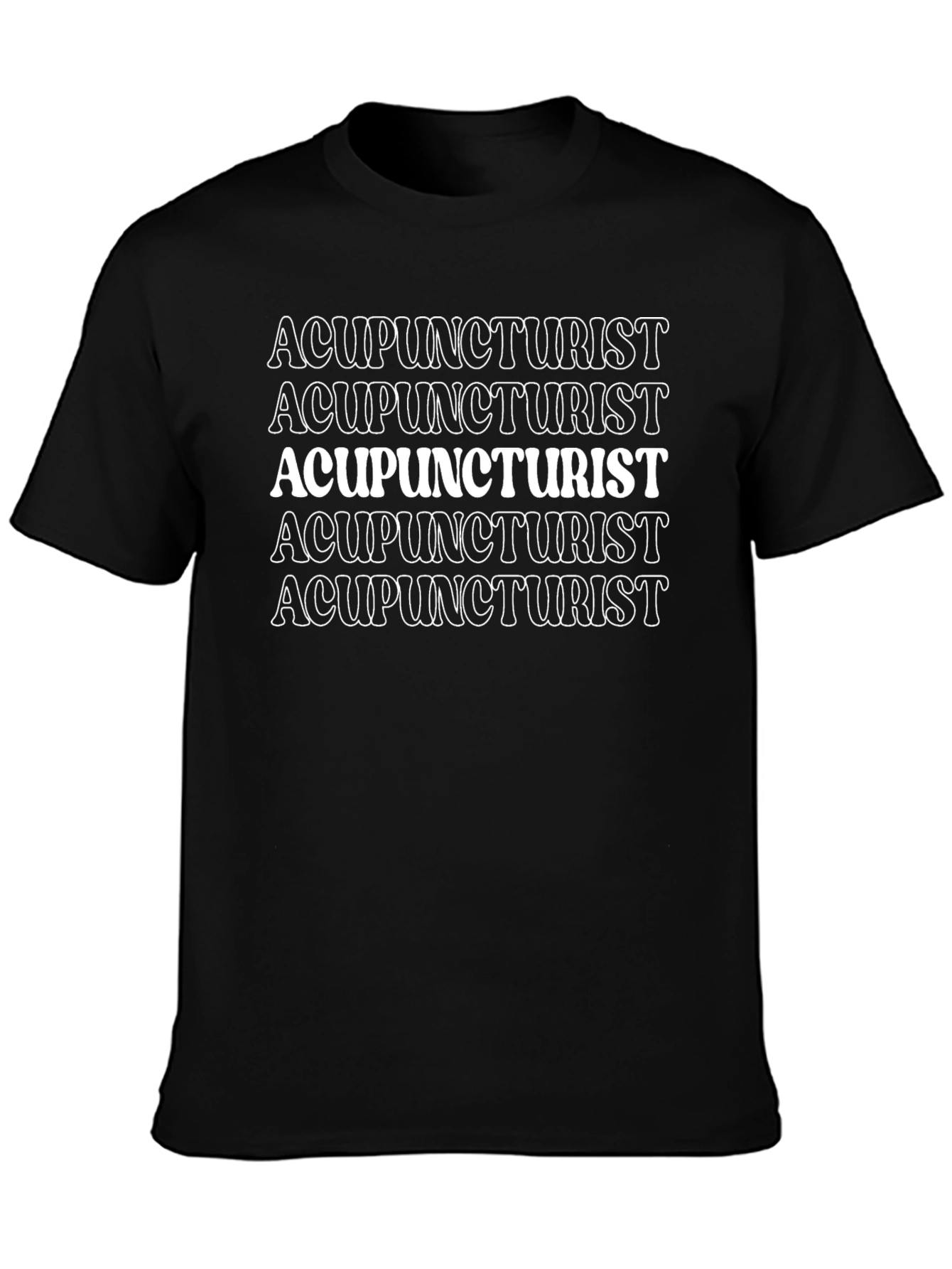 Acupuncturist Graphic Tee - Comfortable Black T-Shirt