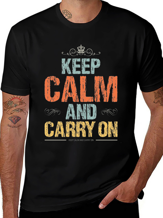 Keep Calm T-Shirt:  Vintage Style Graphic Tee