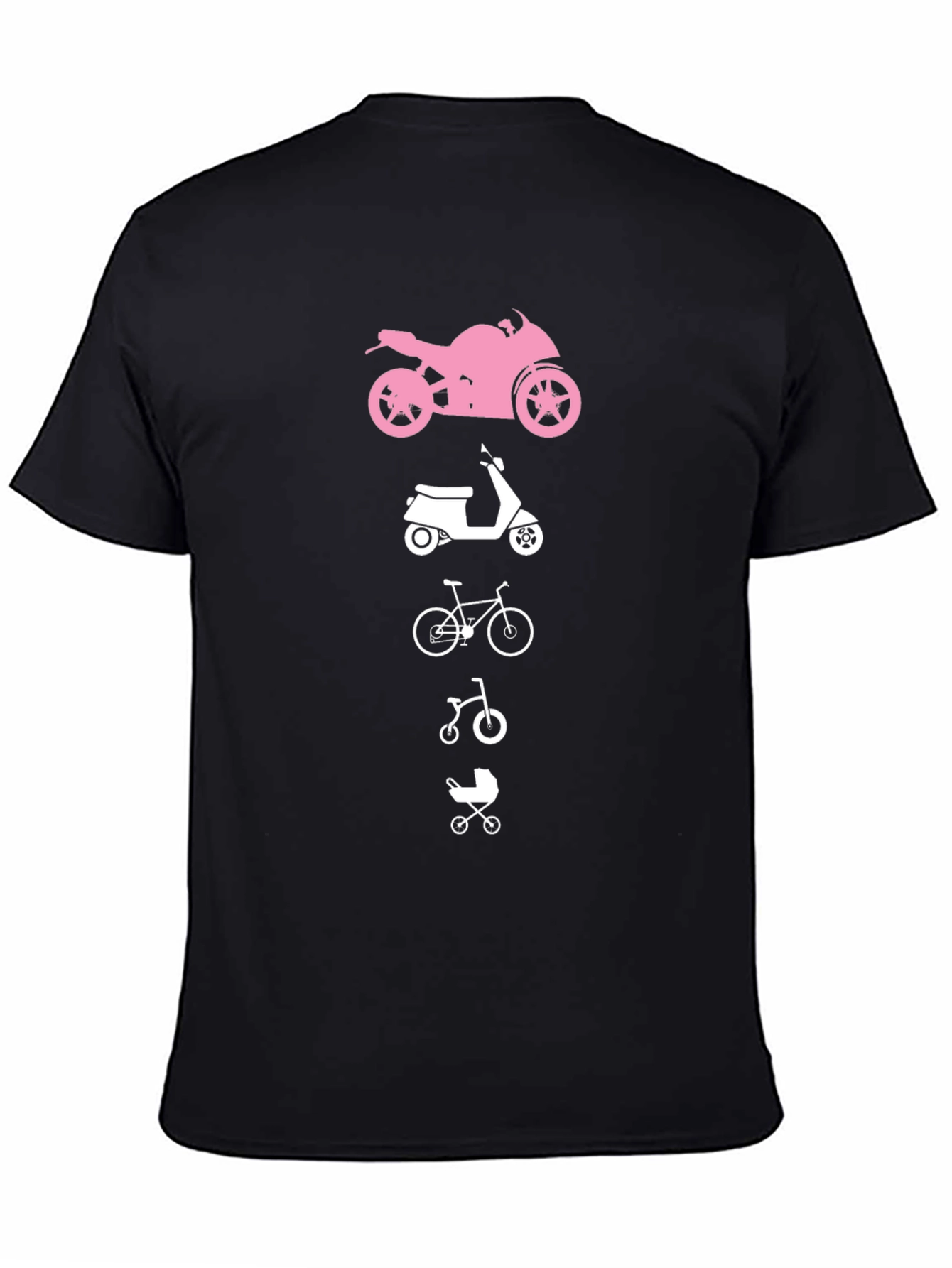 Evolution T-Shirt: Motorcycle Scooter Bike Stroller
