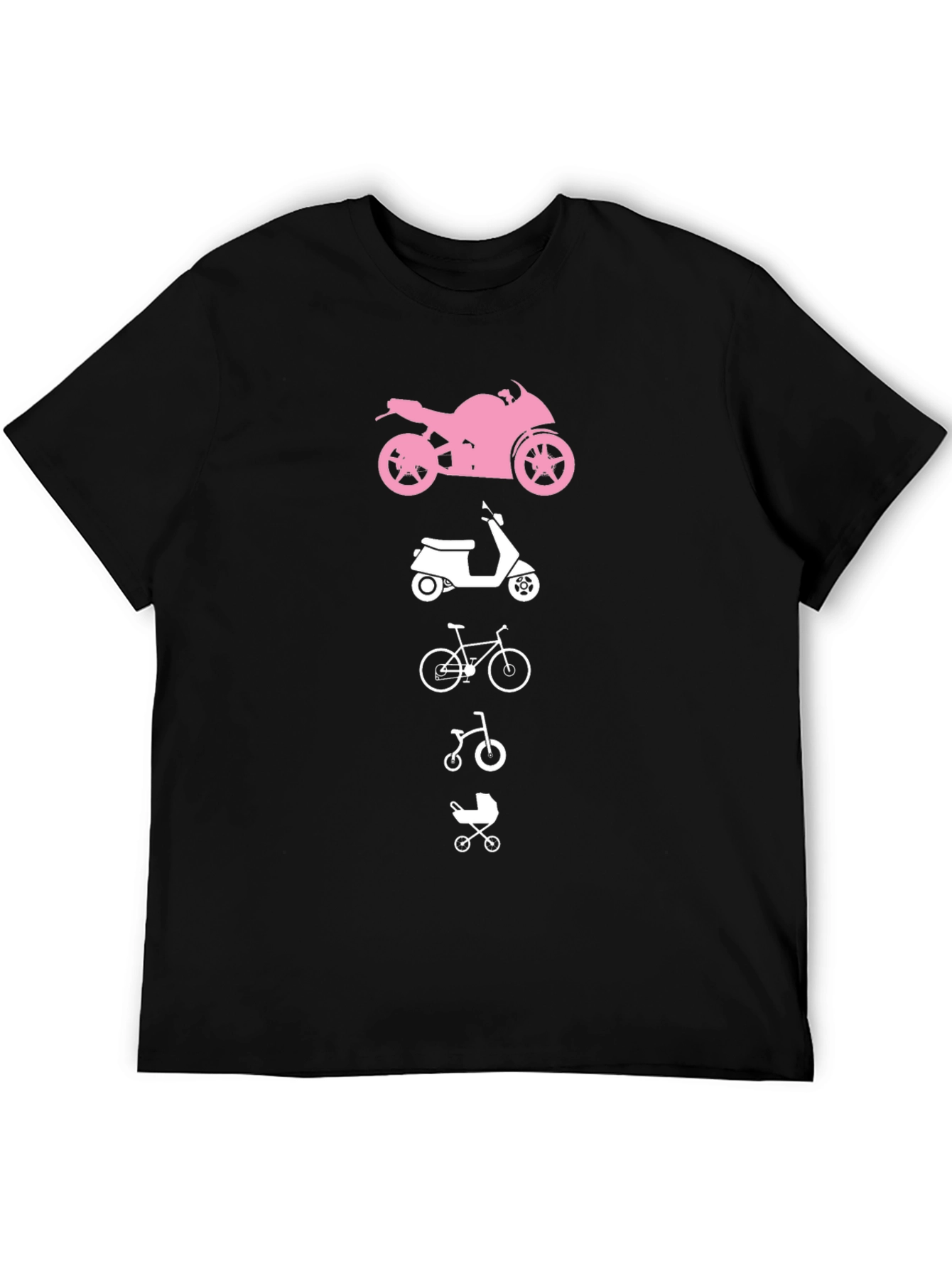 Evolution T-Shirt: Motorcycle Scooter Bike Stroller