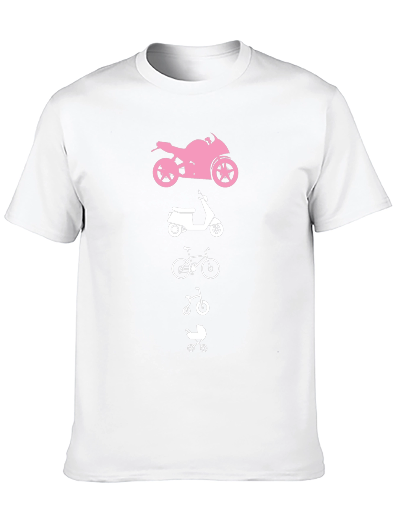 Evolution T-Shirt: Motorcycle Scooter Bike Stroller