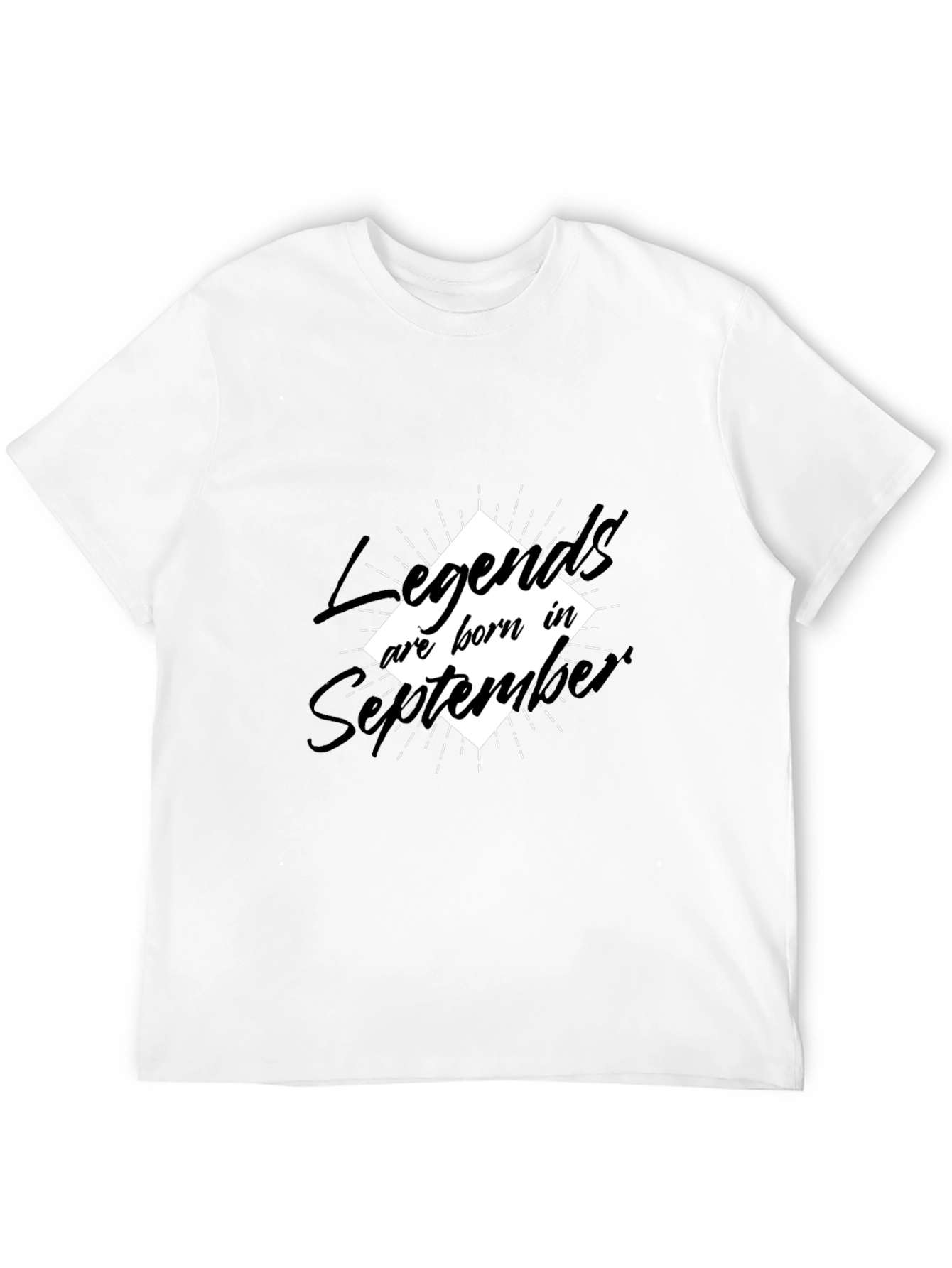 Legends Born in September Black Tee