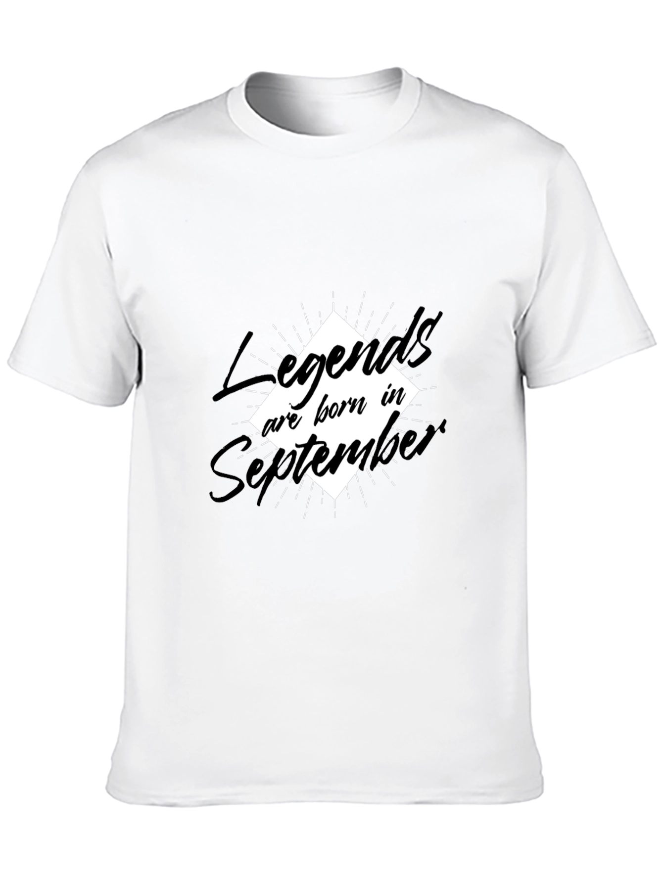 Legends Born in September Black Tee
