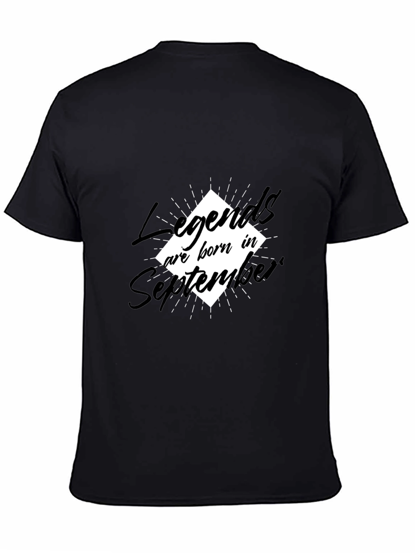 Legends Born in September Black Tee