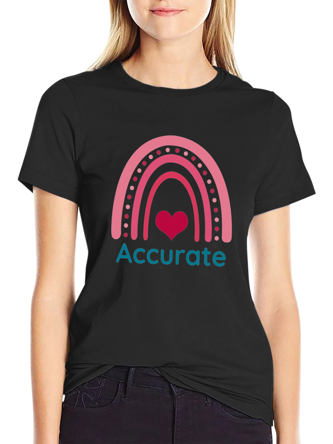 Accurate Rainbow Heart T-Shirt