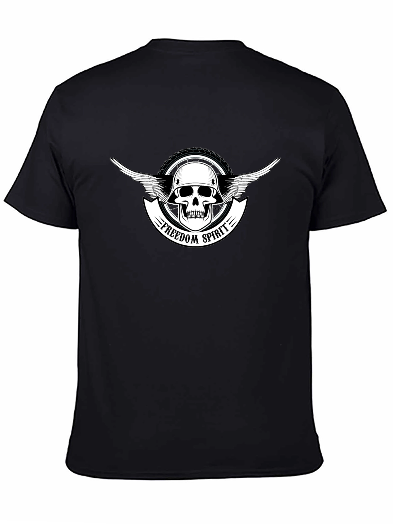 Freedom Spirit Skull Graphic T-Shirt