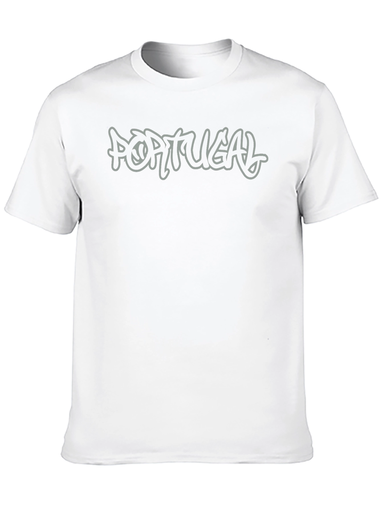 Portugal Graphic Print Mens Black T-Shirt