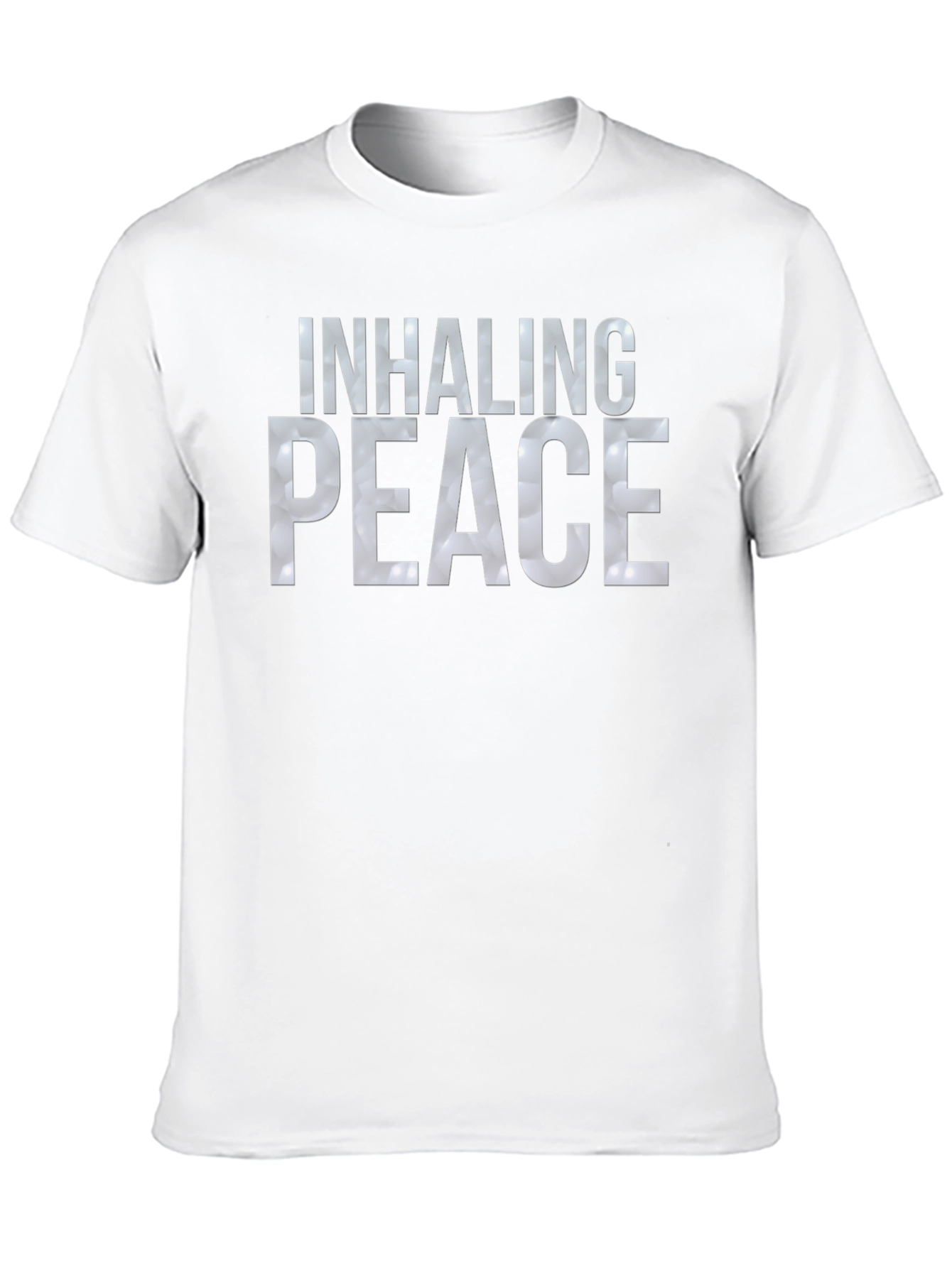 Inhaling Peace Graphic Tee - Black Unisex T-Shirt