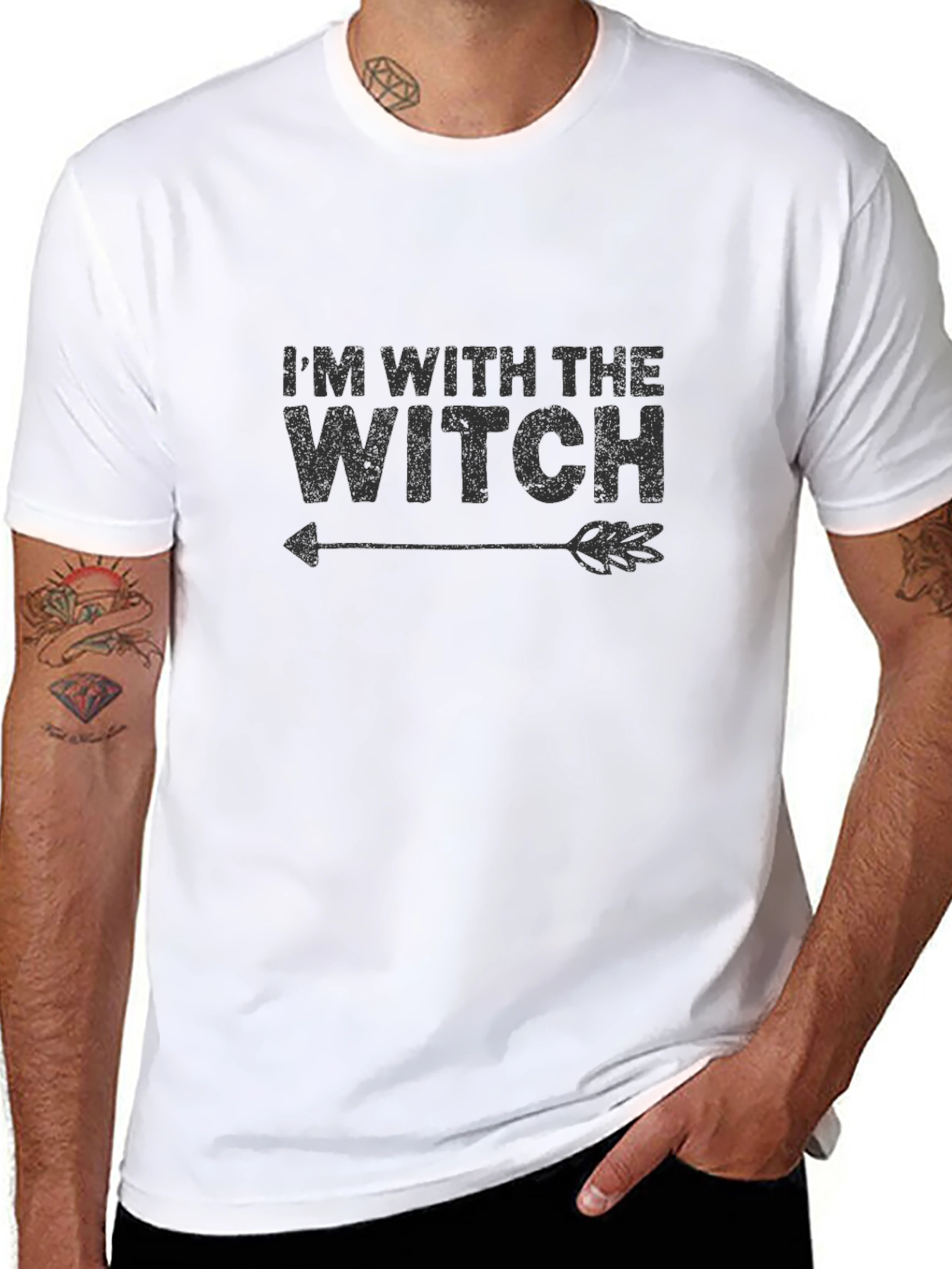 Im With the Witch T-Shirt - Halloween Apparel