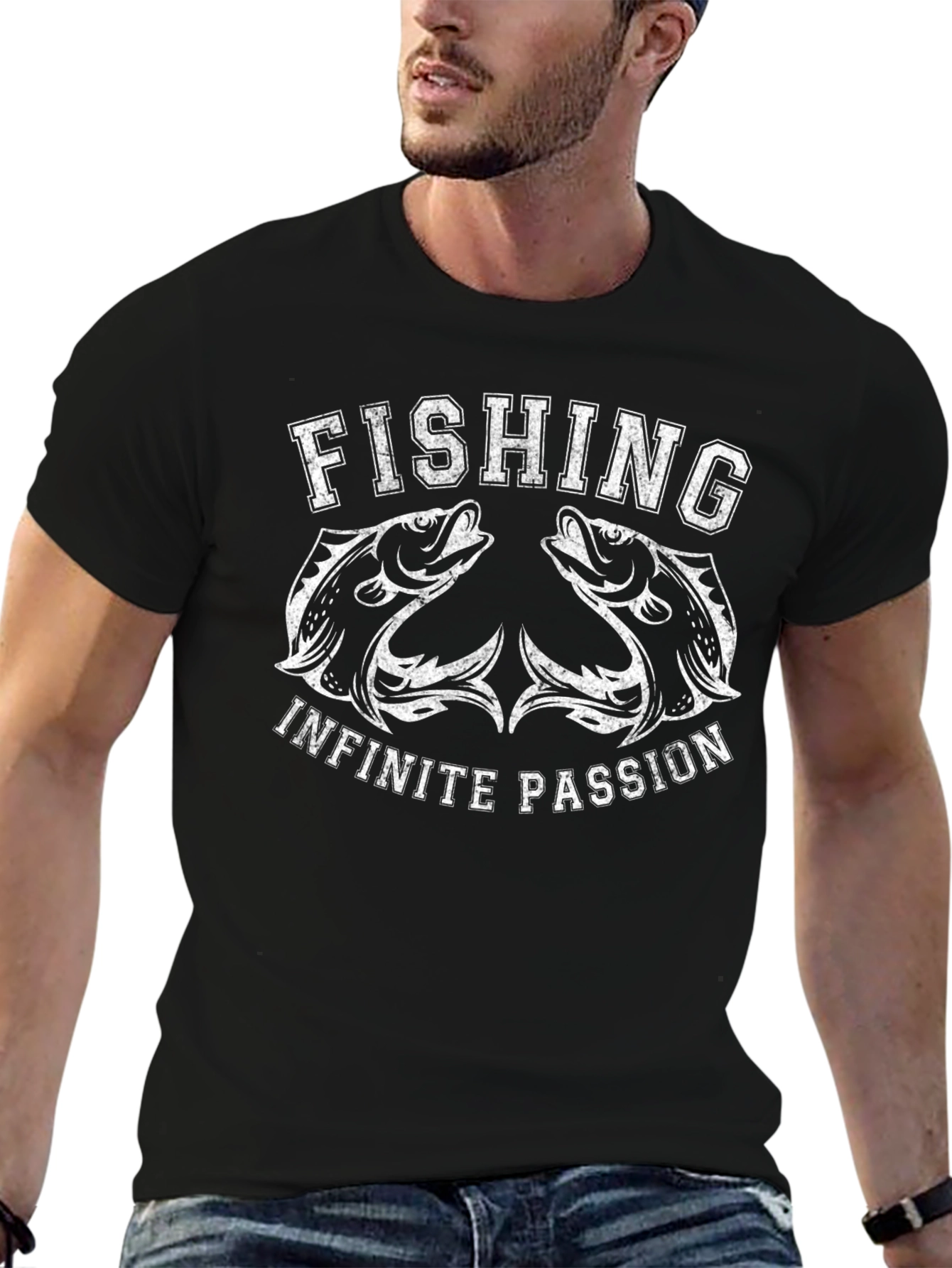 Fishing Infinite Passion Graphic T-Shirt