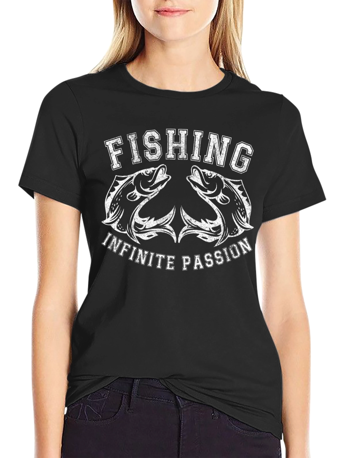 Fishing Infinite Passion Graphic T-Shirt