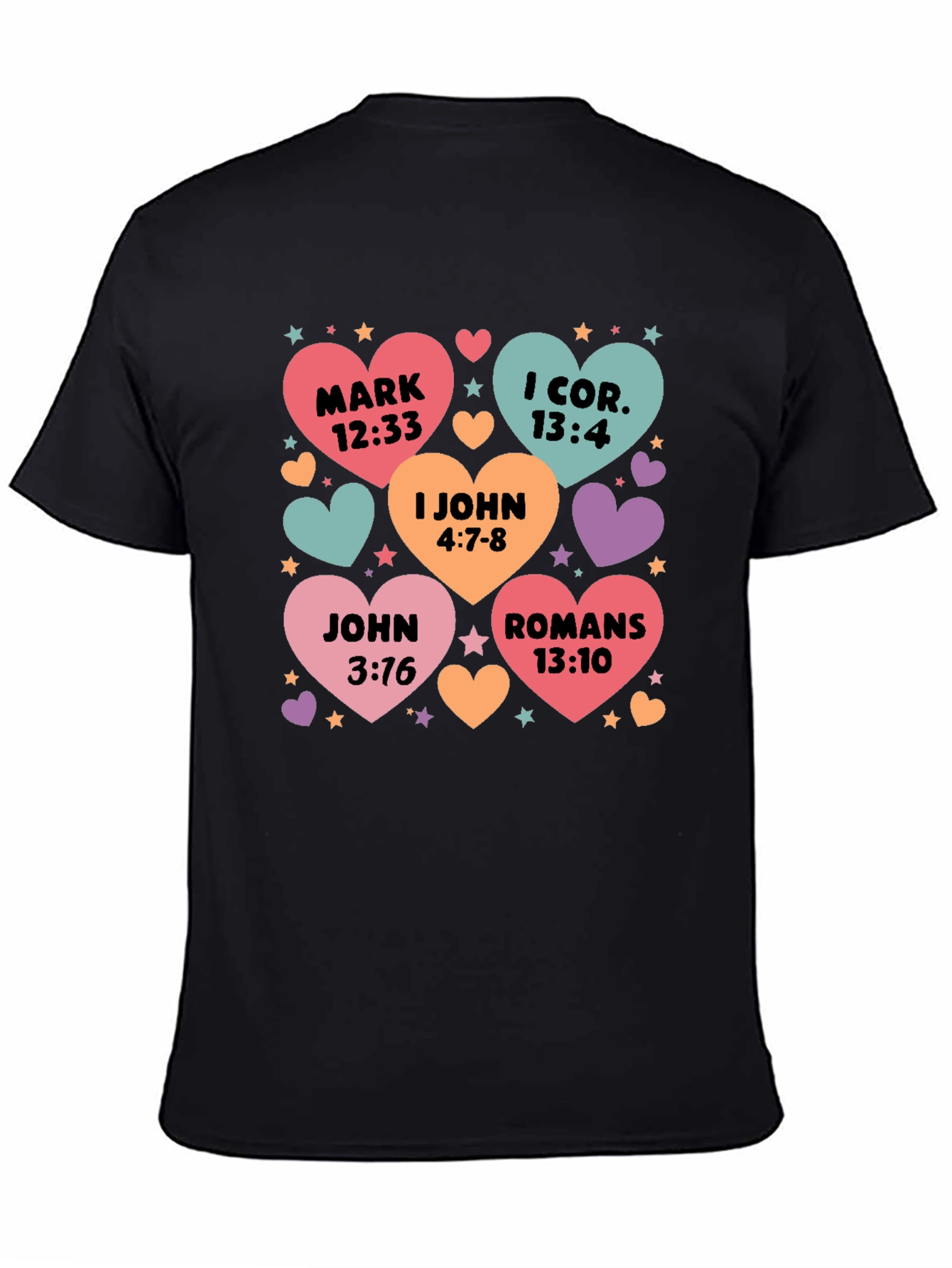 Bible Verse Heart T-Shirt Christian Love Shirt