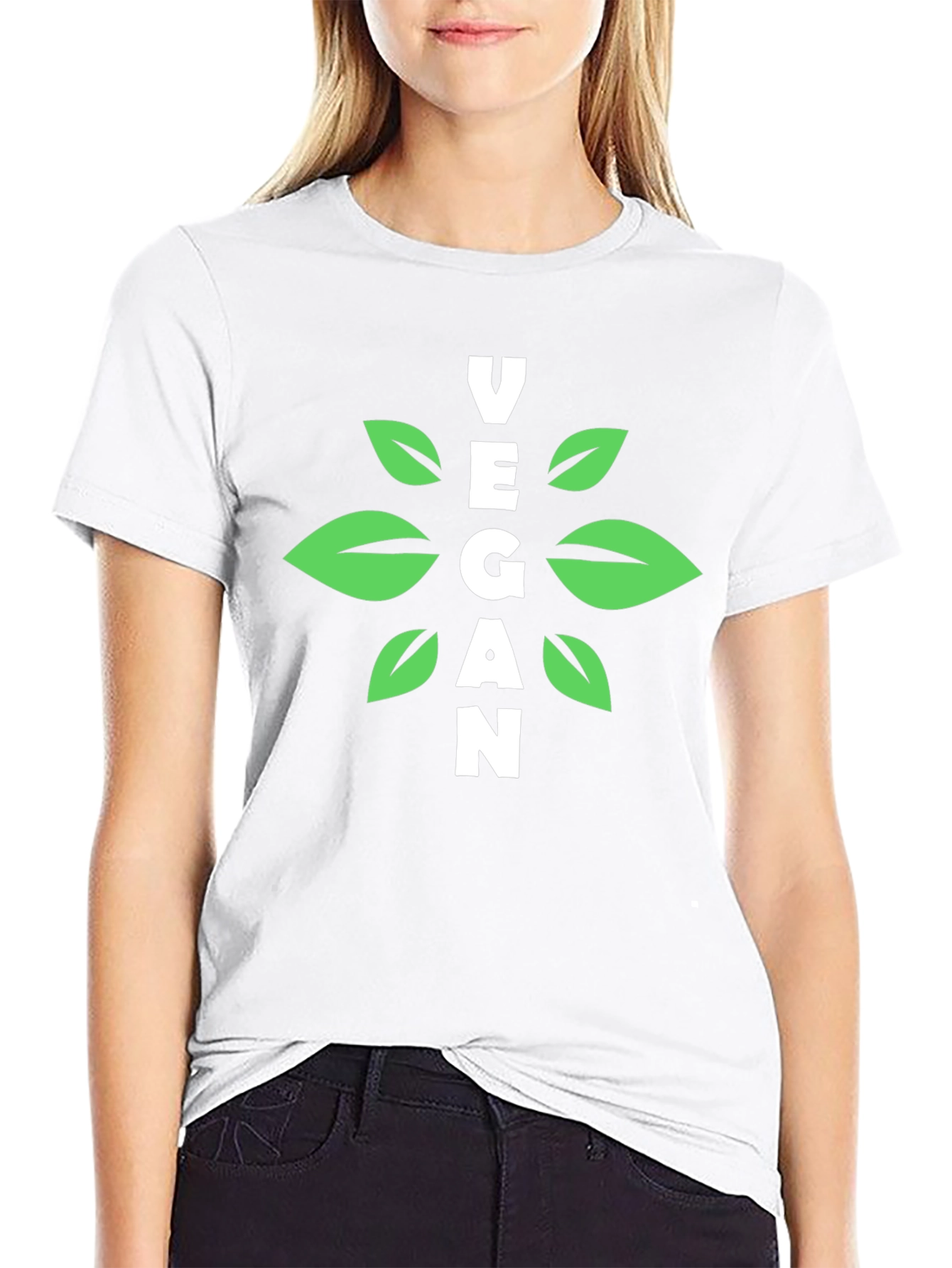 Vegan Graphic Tee - Black