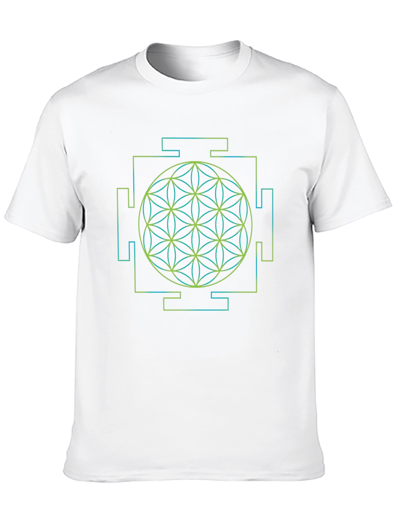 Geometric Flower of Life Yantra T-Shirt