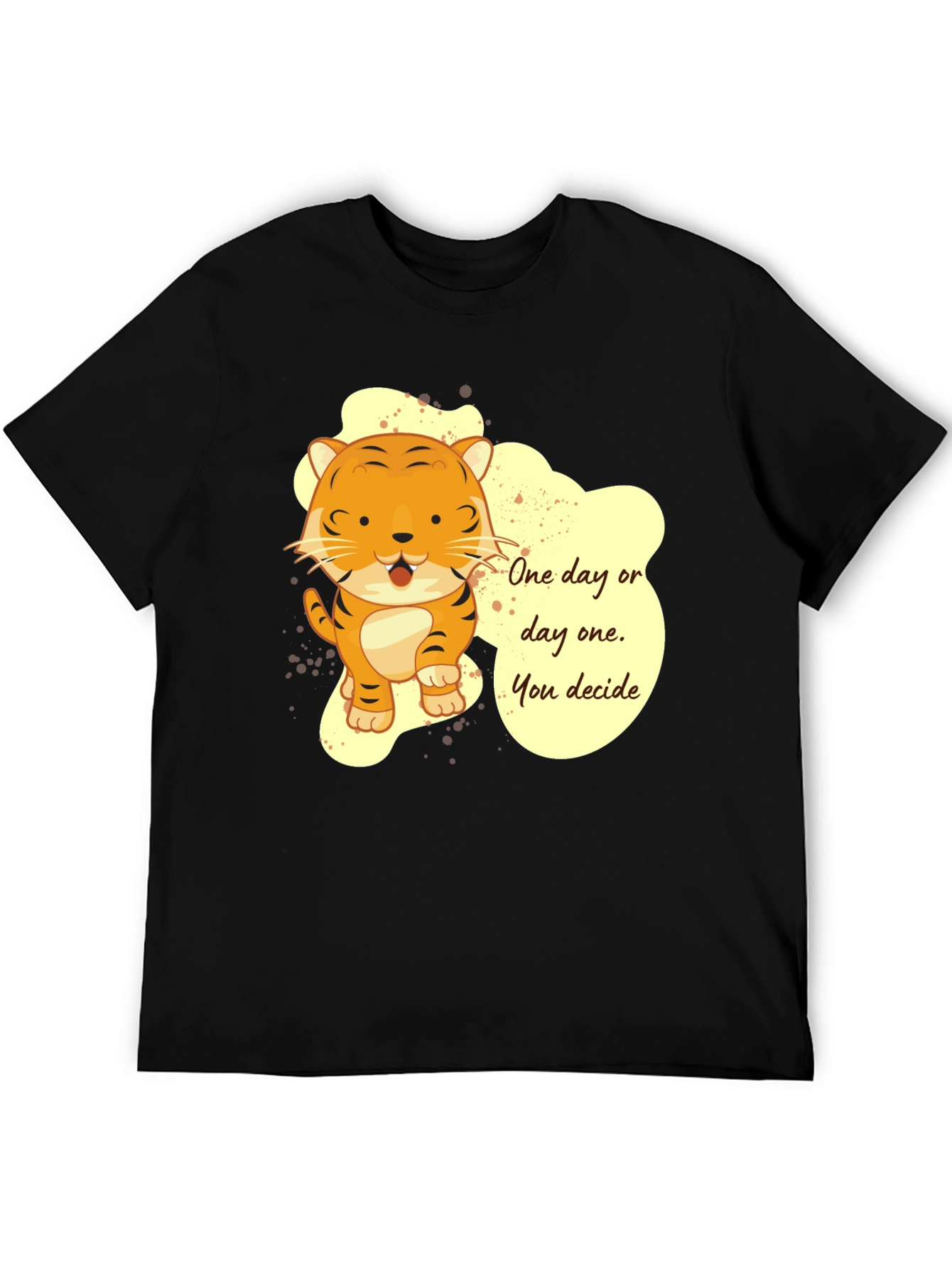 Tiger Graphic T-Shirt: One Day or Day One