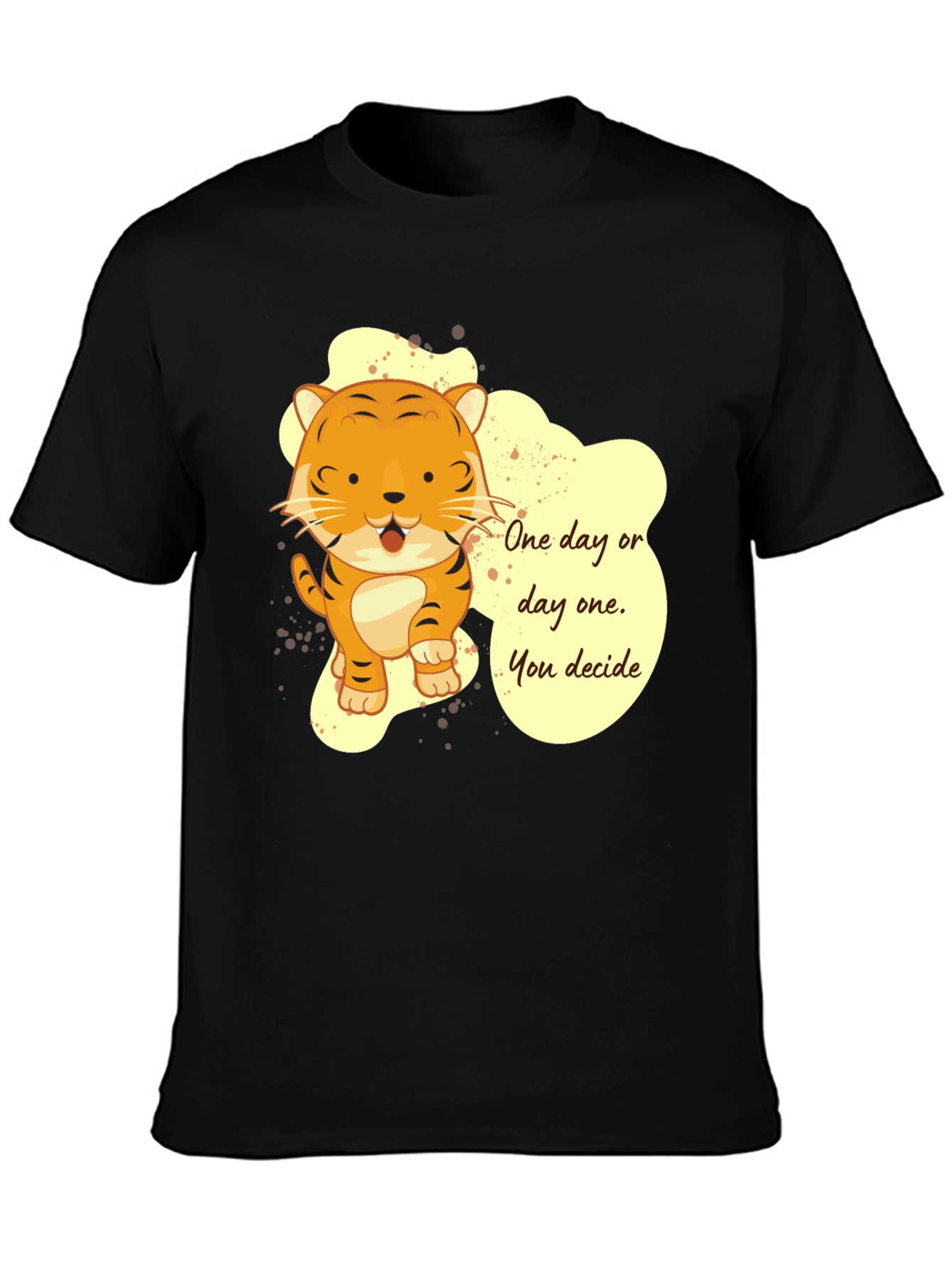 Tiger Graphic T-Shirt: One Day or Day One
