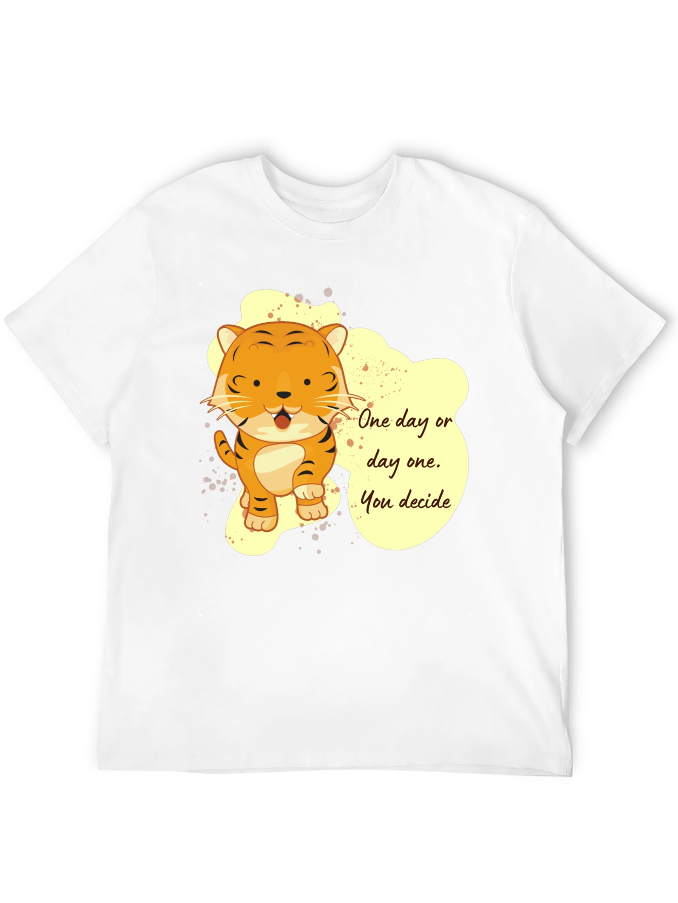 Tiger Graphic T-Shirt: One Day or Day One