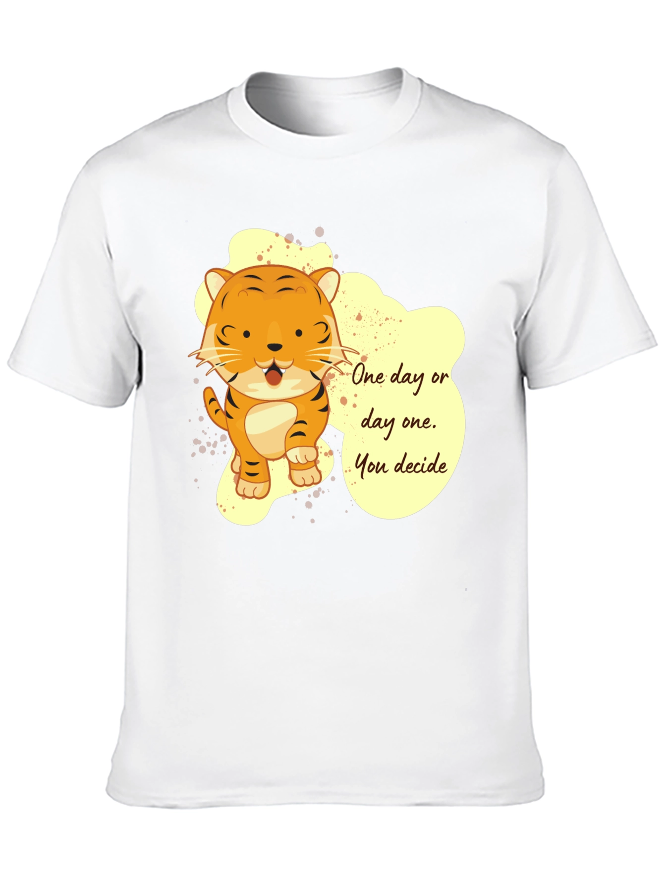 Tiger Graphic T-Shirt: One Day or Day One