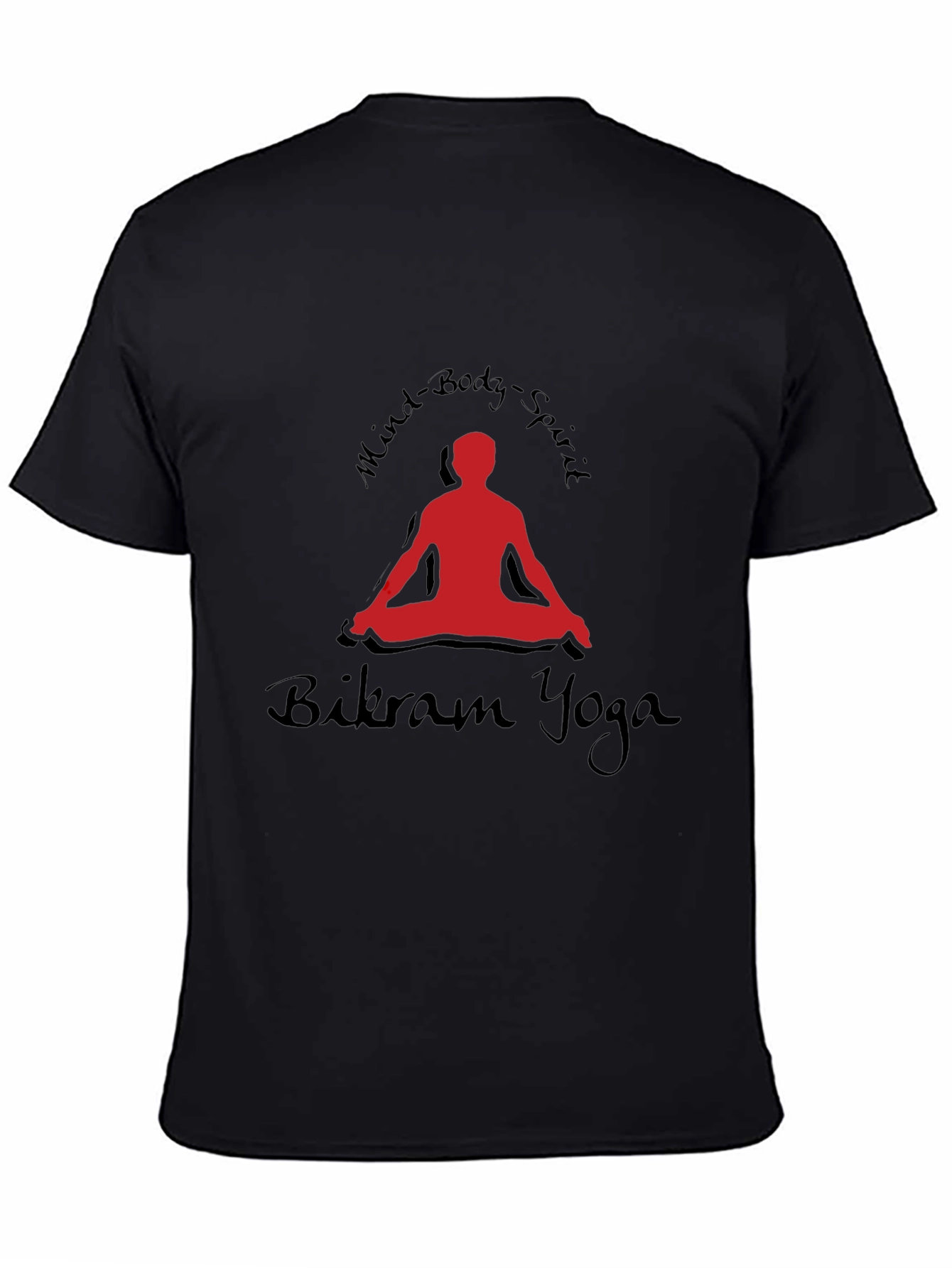 Bikram Yoga Mind Body Spirit Black T-Shirt