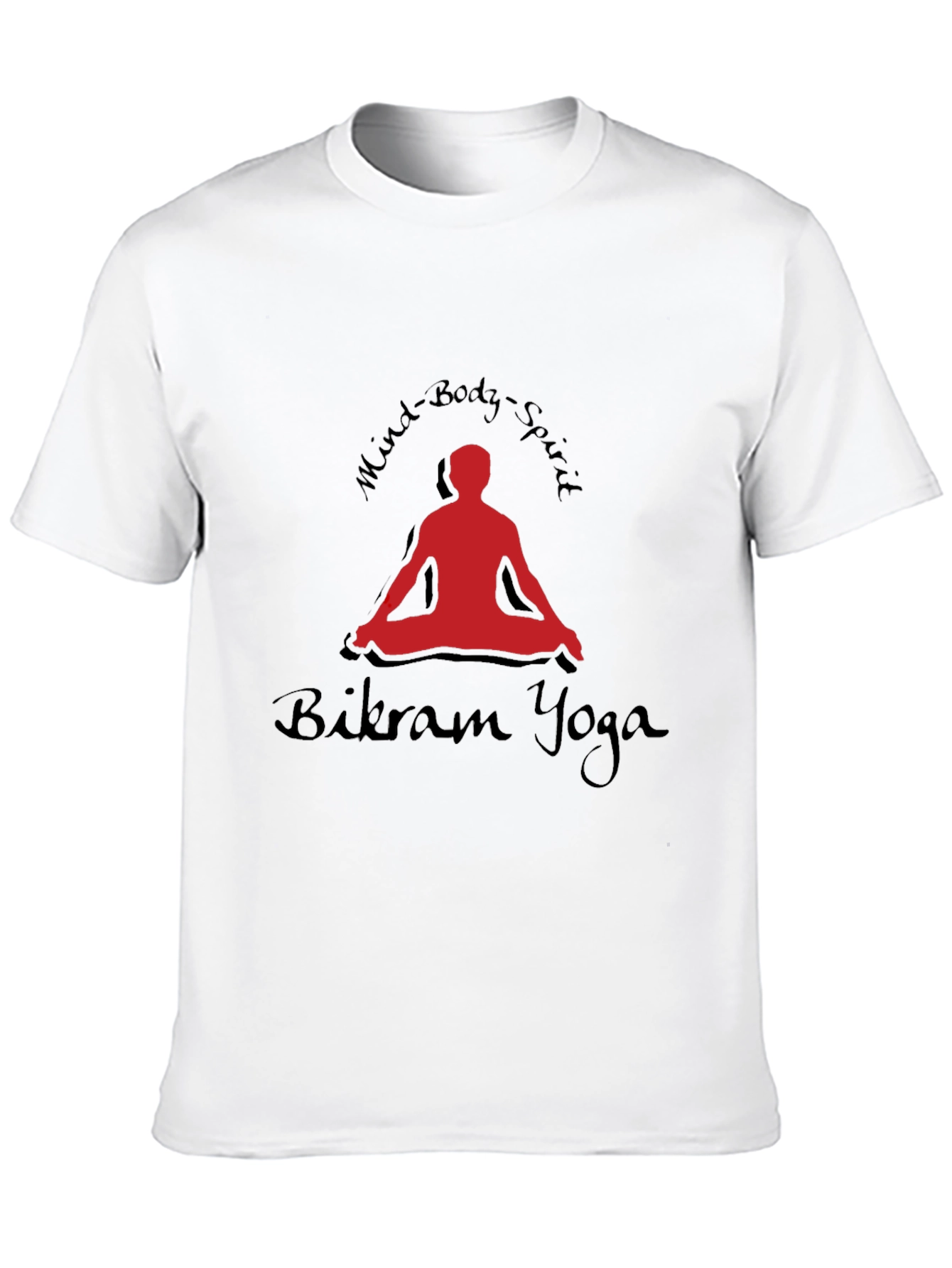 Bikram Yoga Mind Body Spirit Black T-Shirt