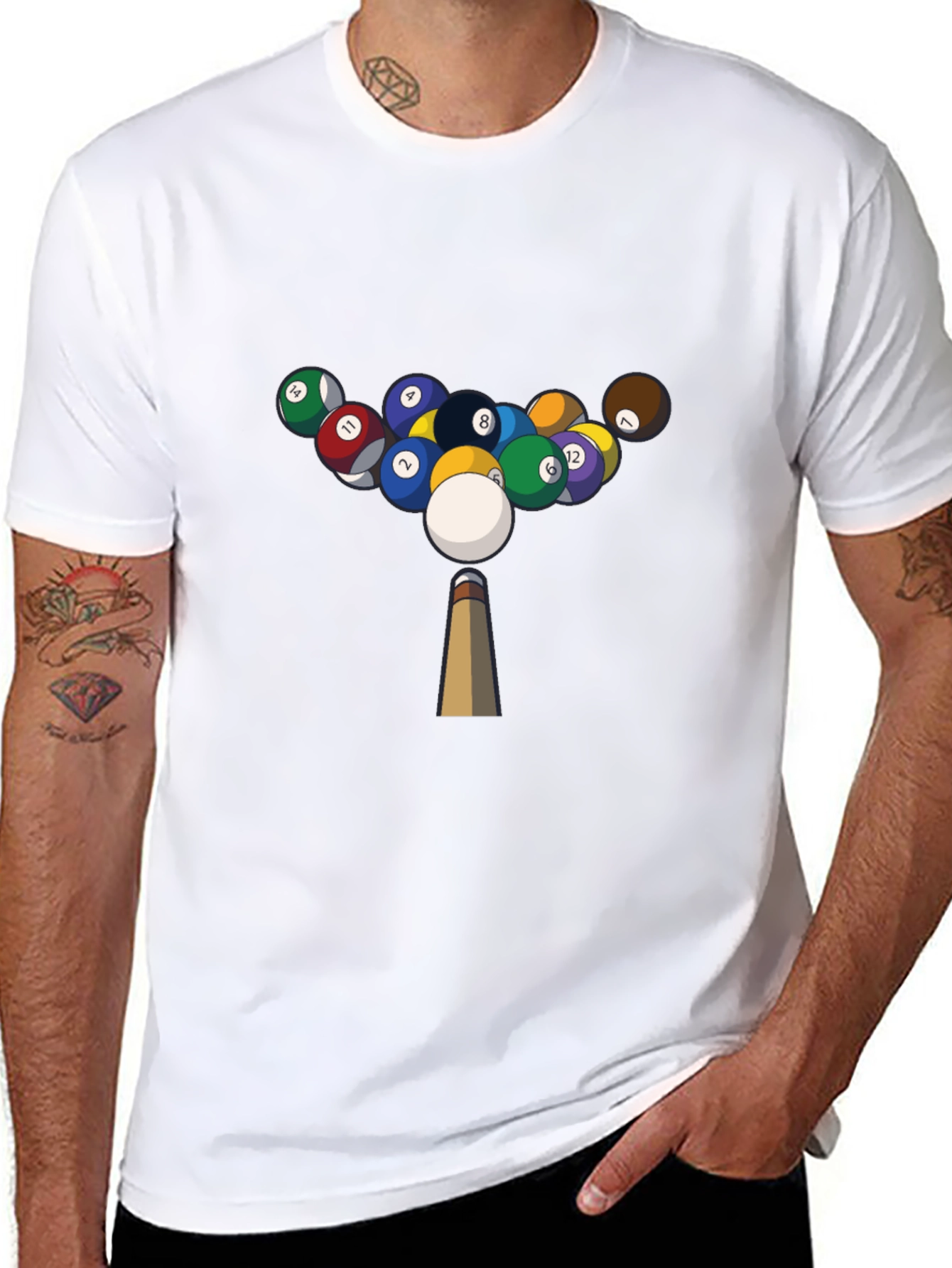 Billiards T-Shirt - Cool Pool Ball Design