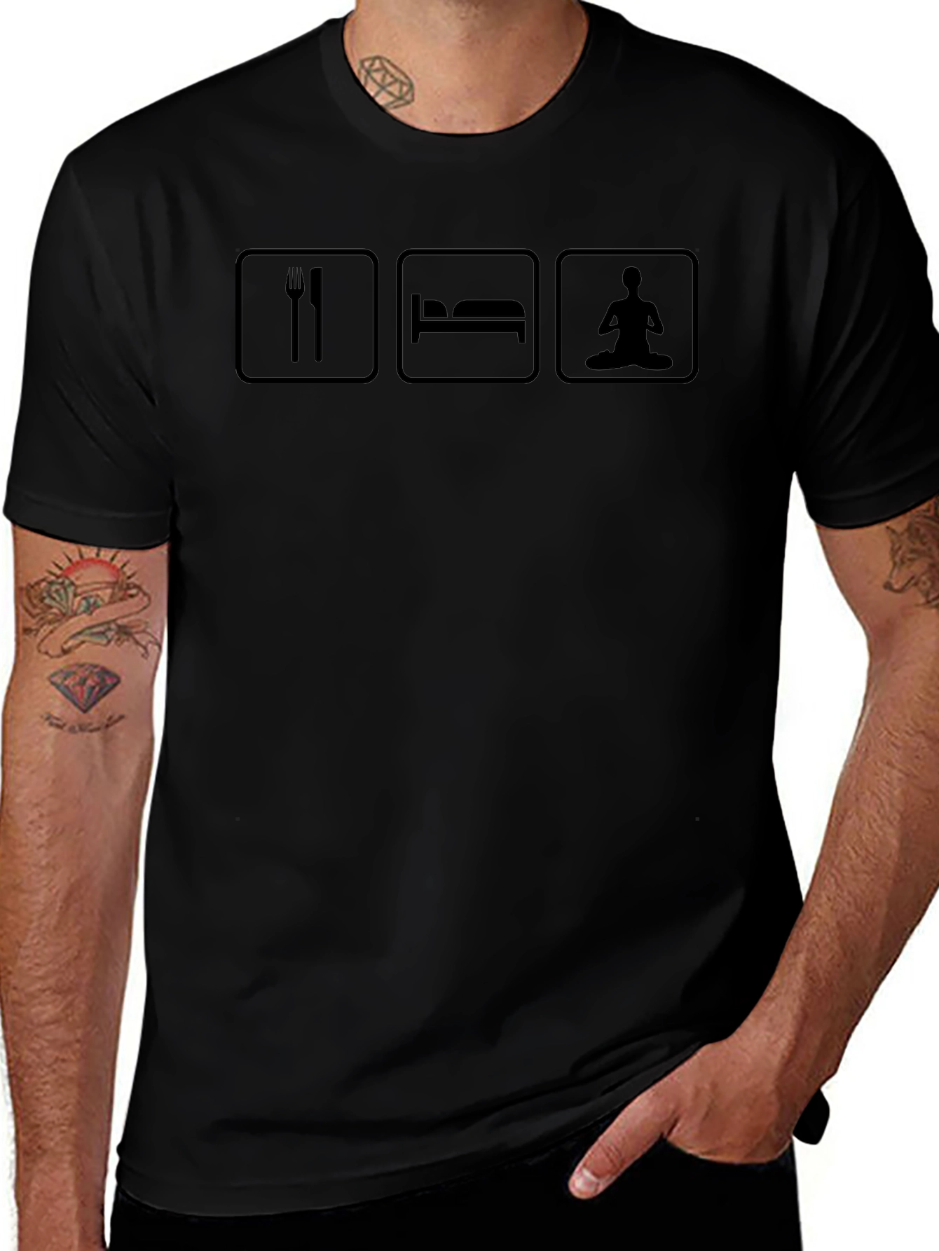 Eat Sleep Meditate T-Shirt - Zen Life