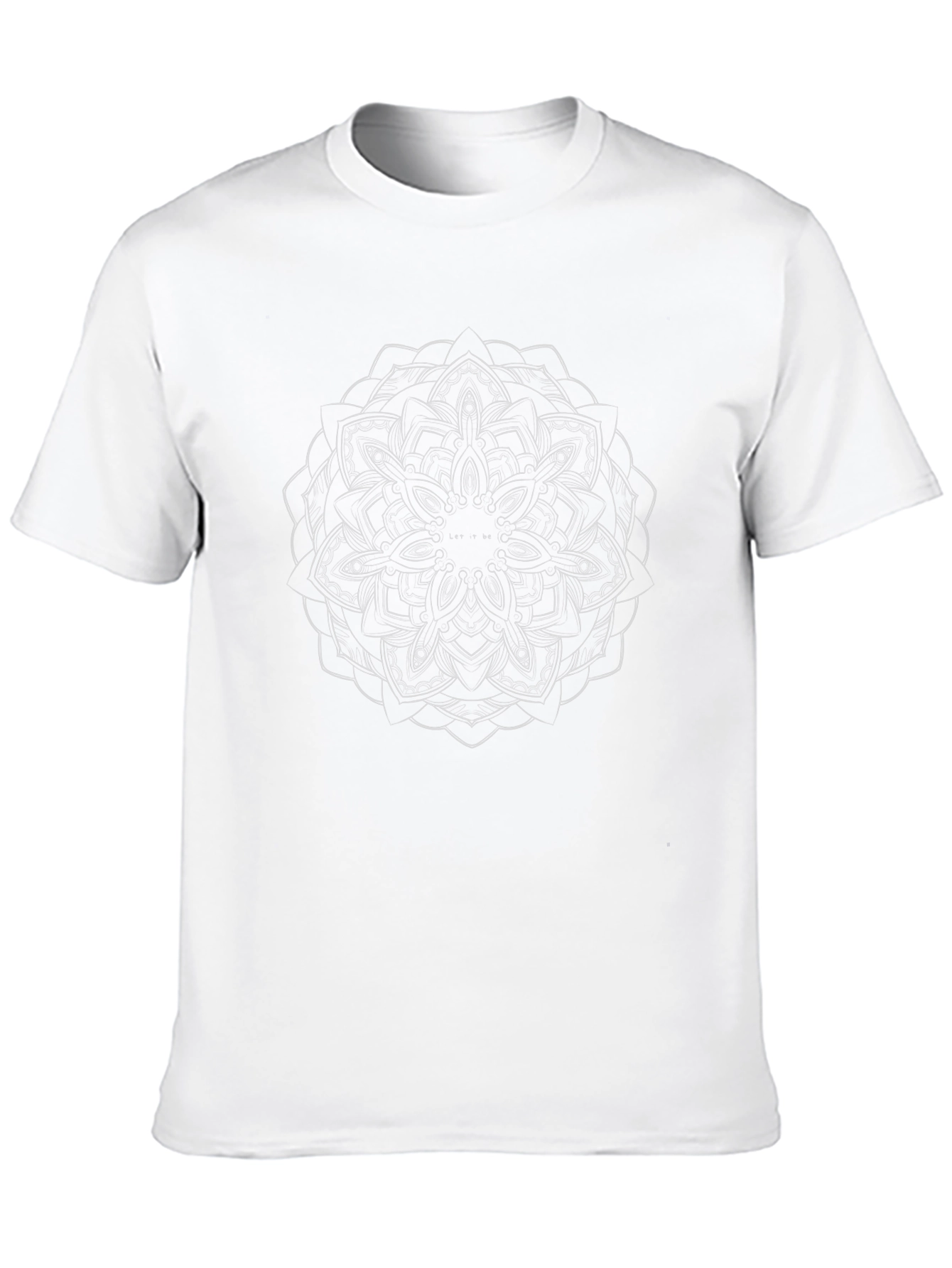 Mandala Print Black T-Shirt