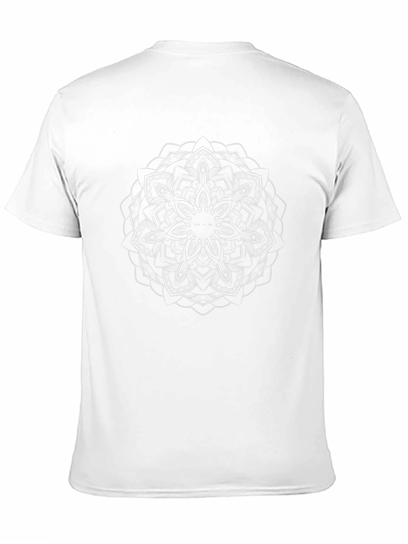 Mandala Print Black T-Shirt