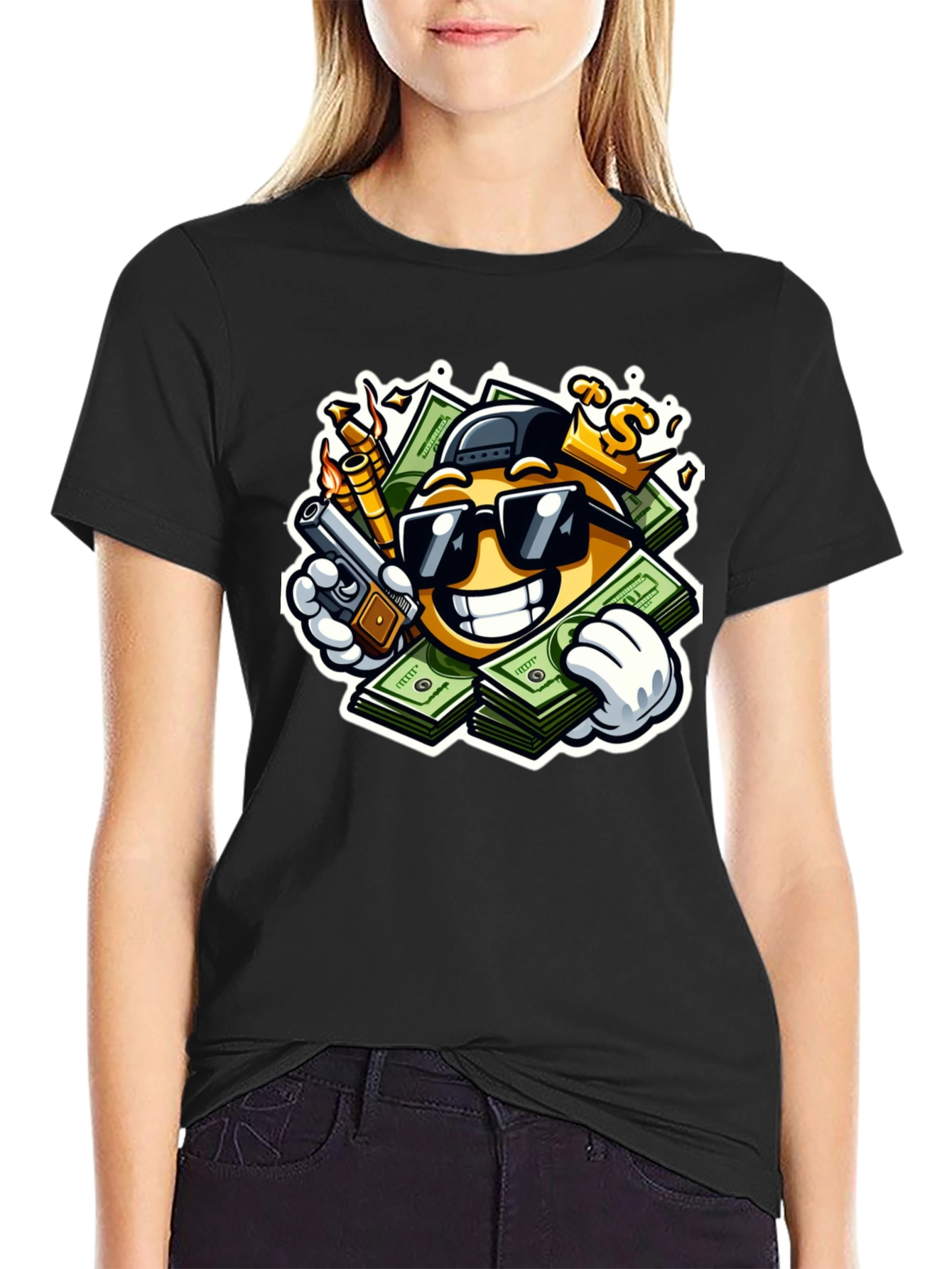Money Emoji T-Shirt - Cool Graphic Tee