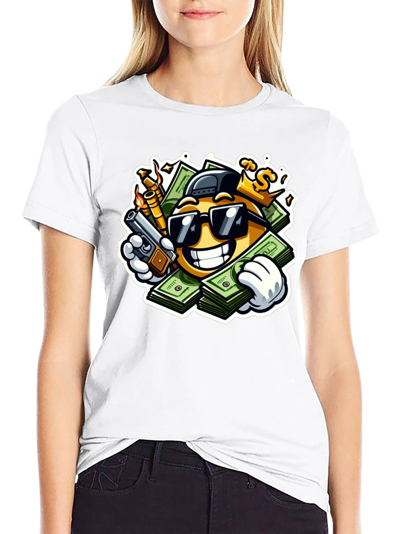Money Emoji T-Shirt - Cool Graphic Tee