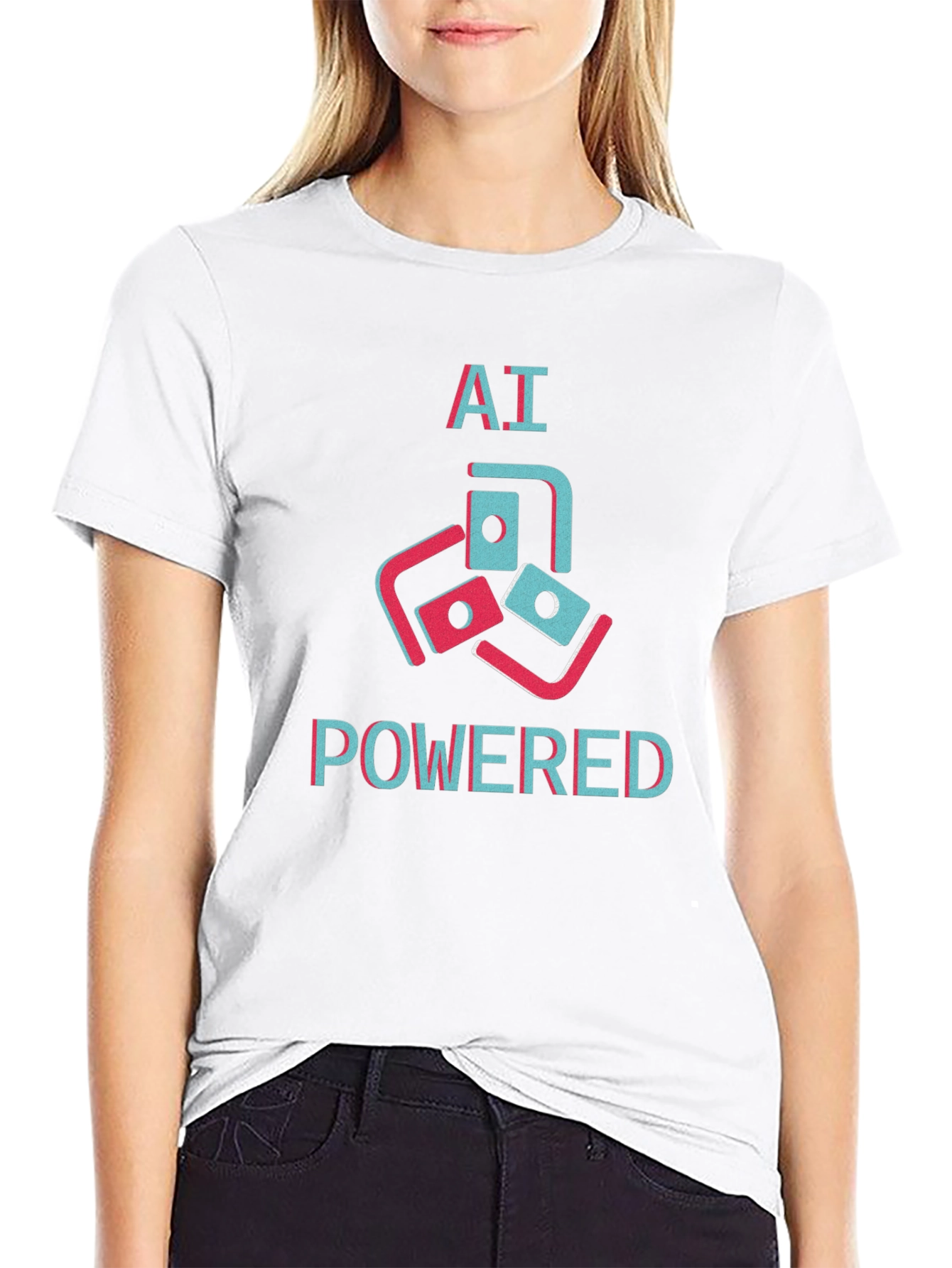 AI Powered Graphic Tee - Black