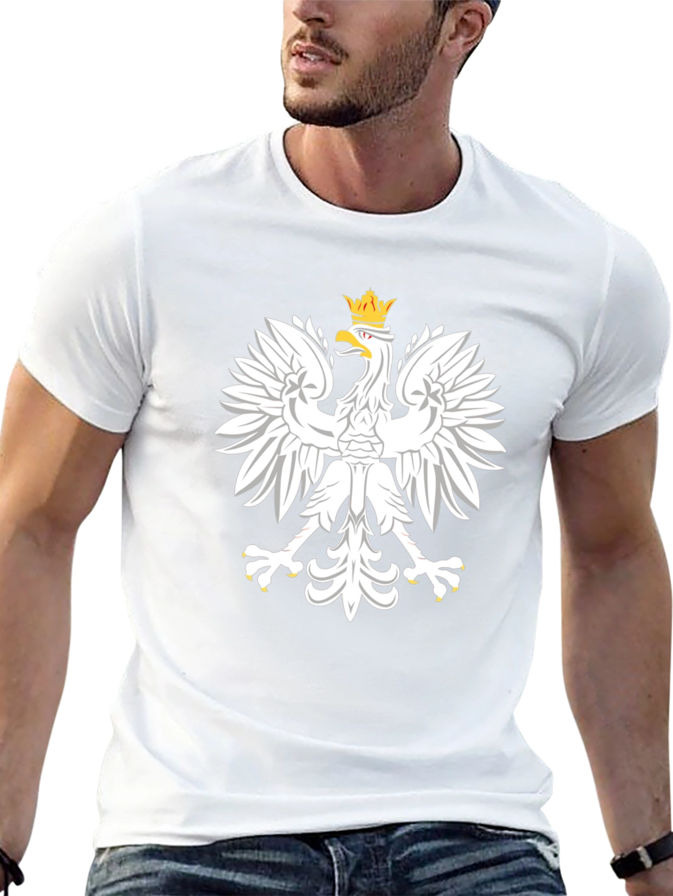 Poland Eagle Crest Graphic T-Shirt