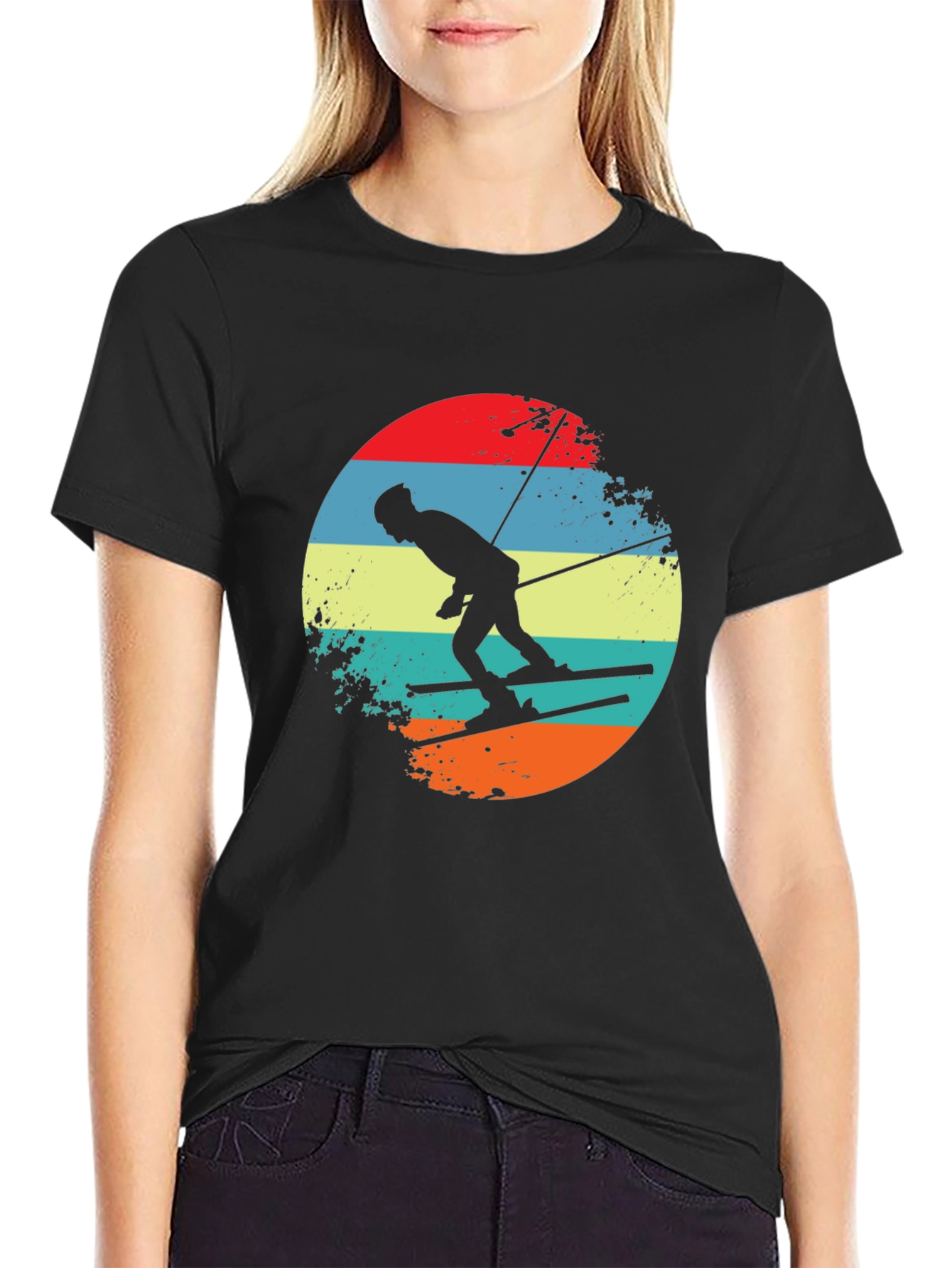 Retro Skiing T-Shirt