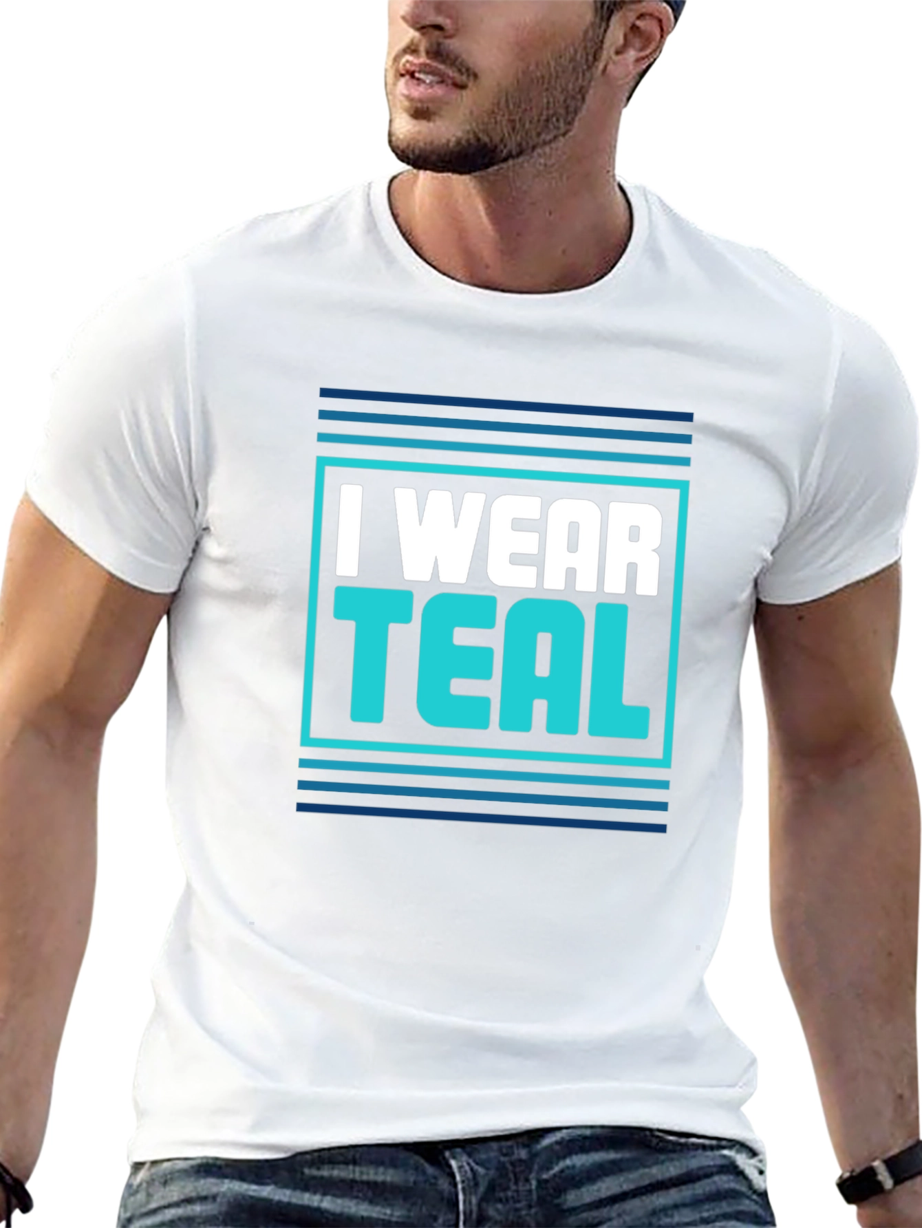 I Wear Teal Graphic T-Shirt - Bold Statement Tee
