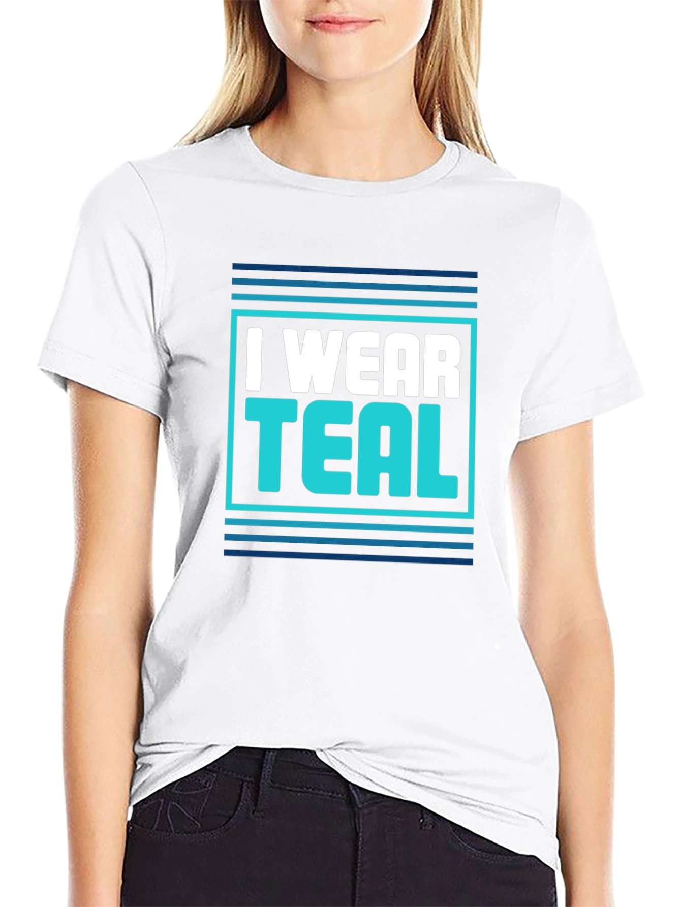 I Wear Teal Graphic T-Shirt - Bold Statement Tee