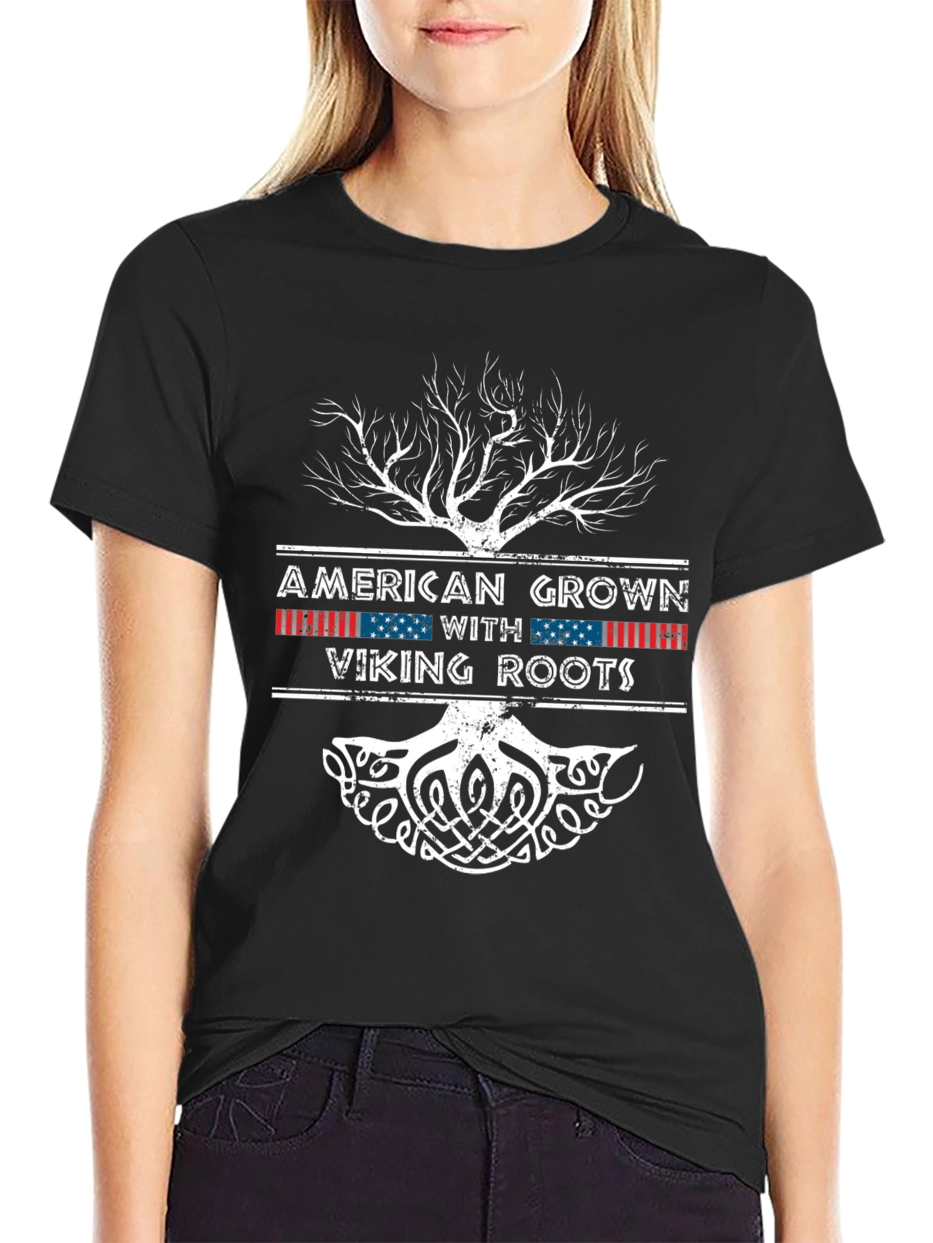 American Grown Viking Roots T-Shirt
