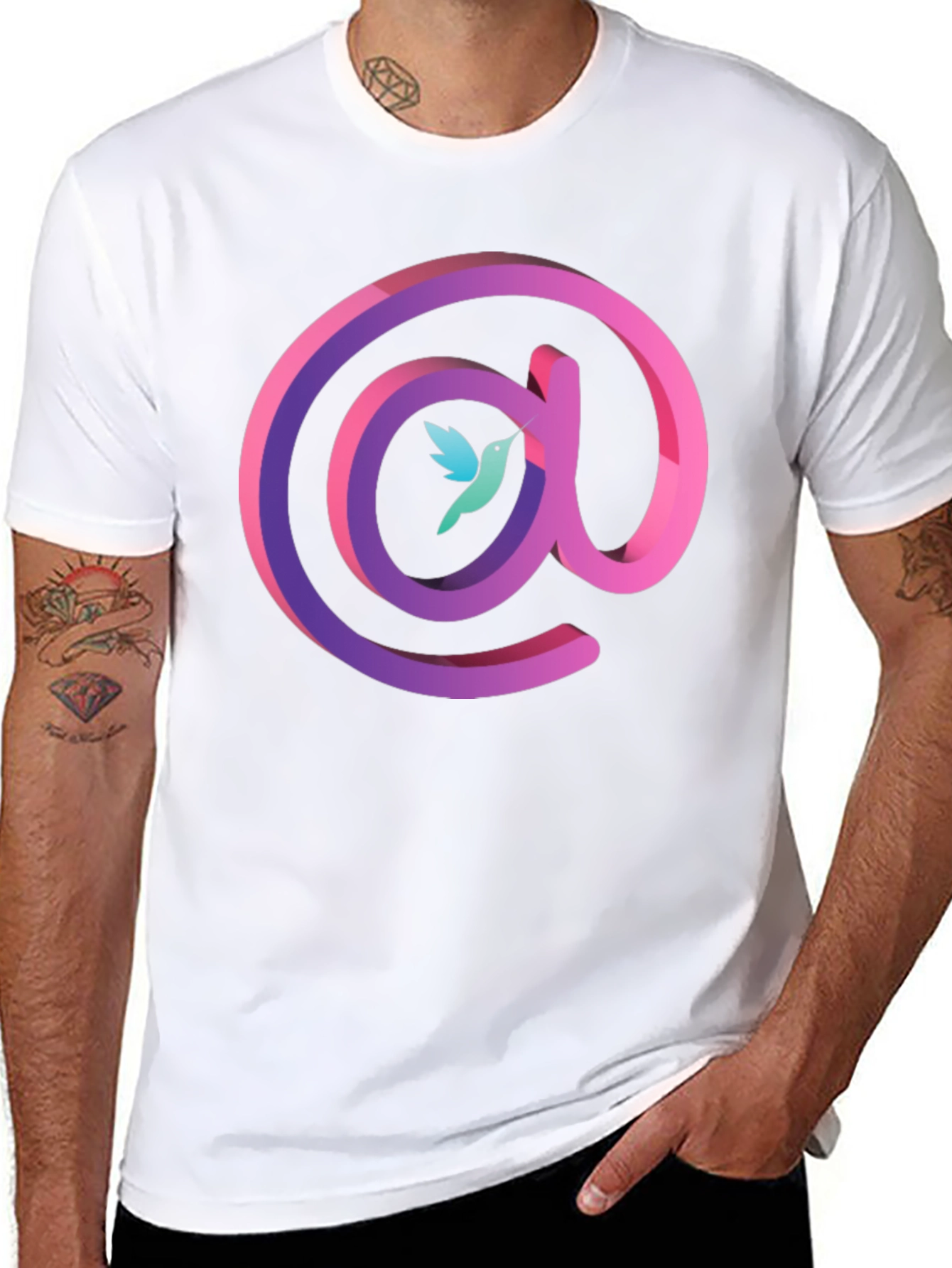 Hummingbird @ Symbol Graphic T-Shirt
