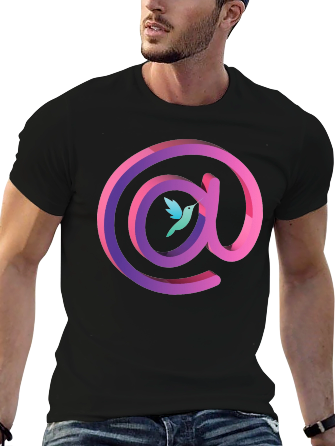 Hummingbird @ Symbol Graphic T-Shirt