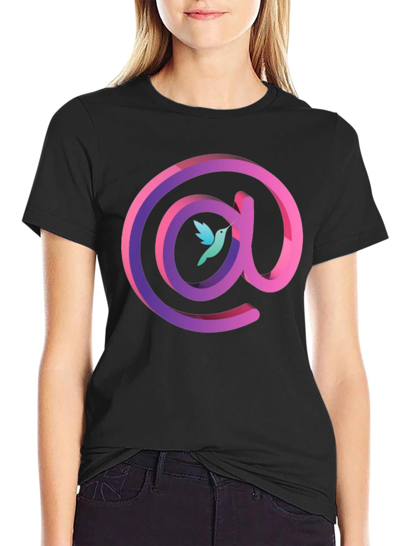 Hummingbird @ Symbol Graphic T-Shirt