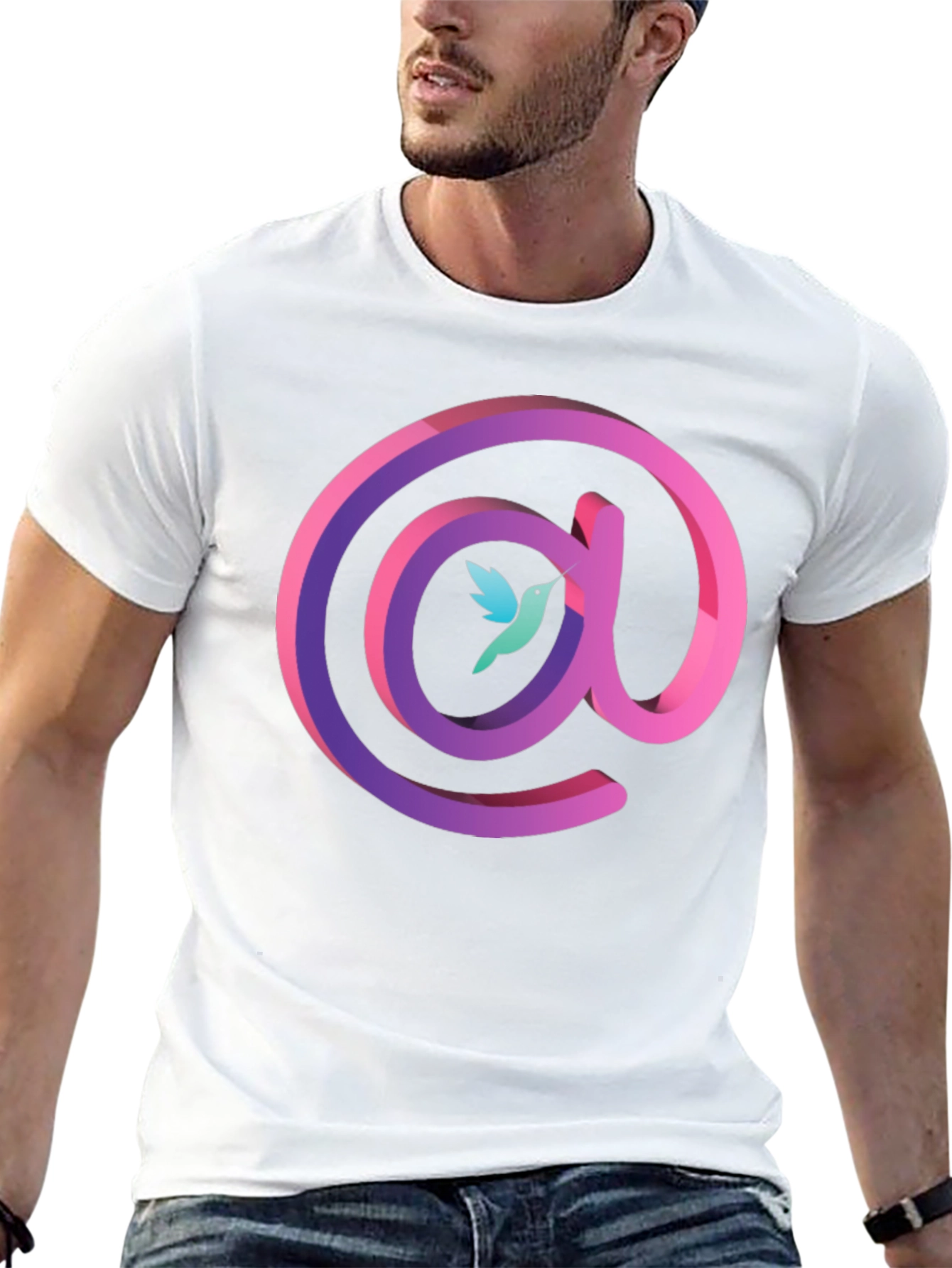 Hummingbird @ Symbol Graphic T-Shirt