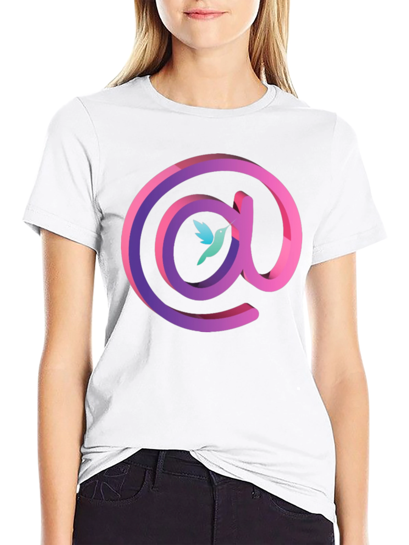 Hummingbird @ Symbol Graphic T-Shirt