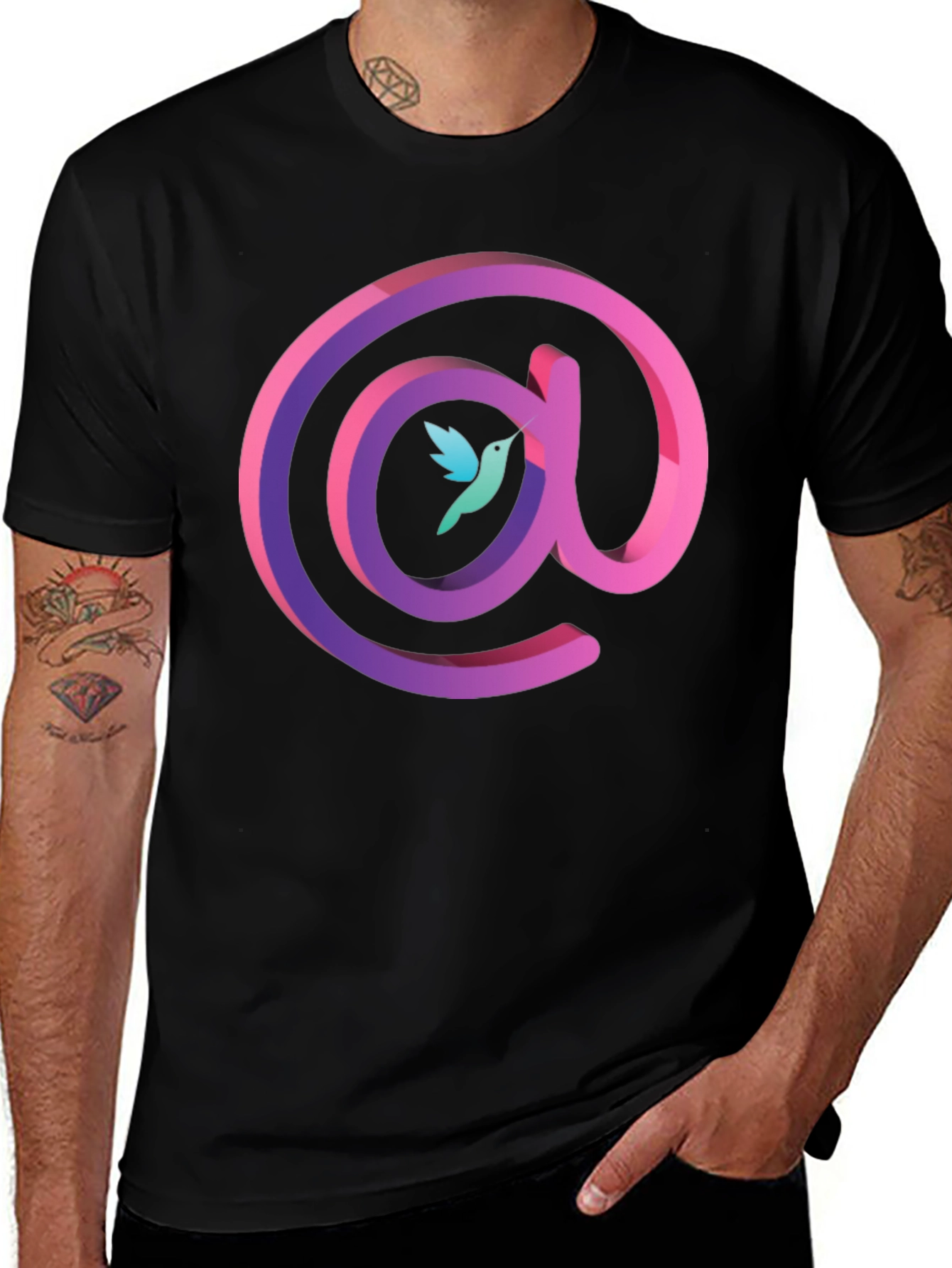 Hummingbird @ Symbol Graphic T-Shirt
